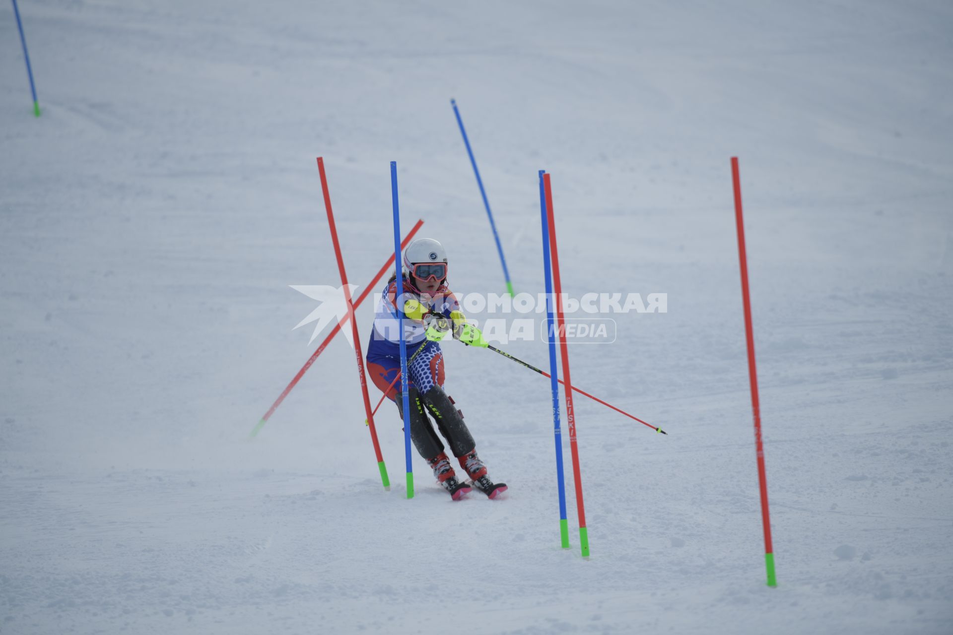 Сочи.  Соревнования по горнолыжному спорту   на III Всемирных зимних военных играх .