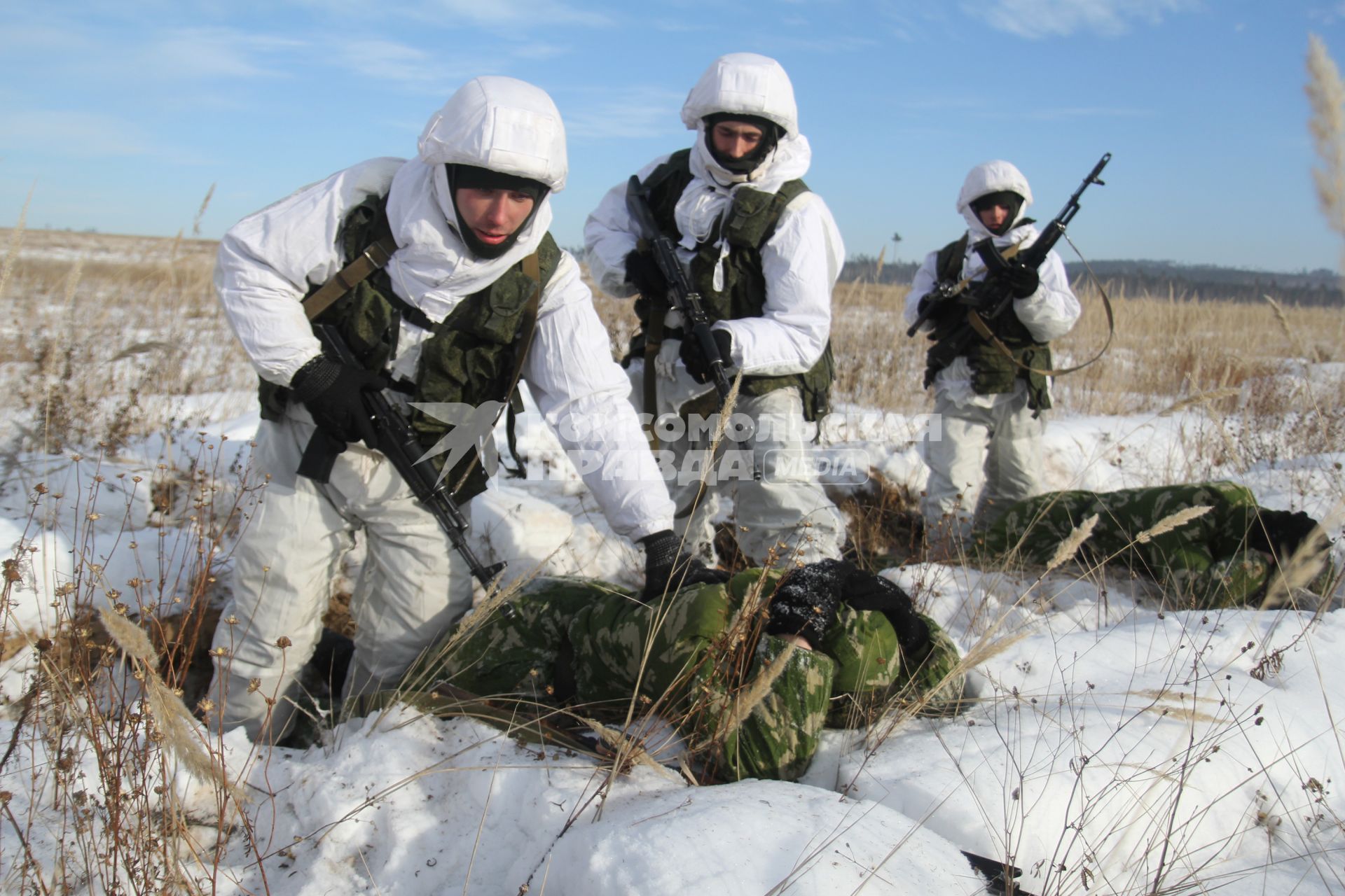 Иркутск. Военнослужащие во время учений.