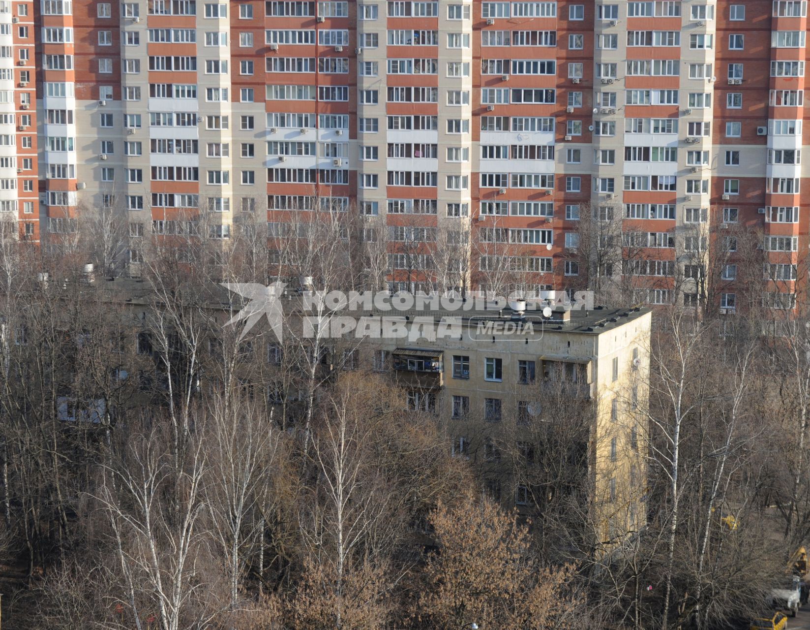 Москва.   Жилые дома в районе Матвеевское.