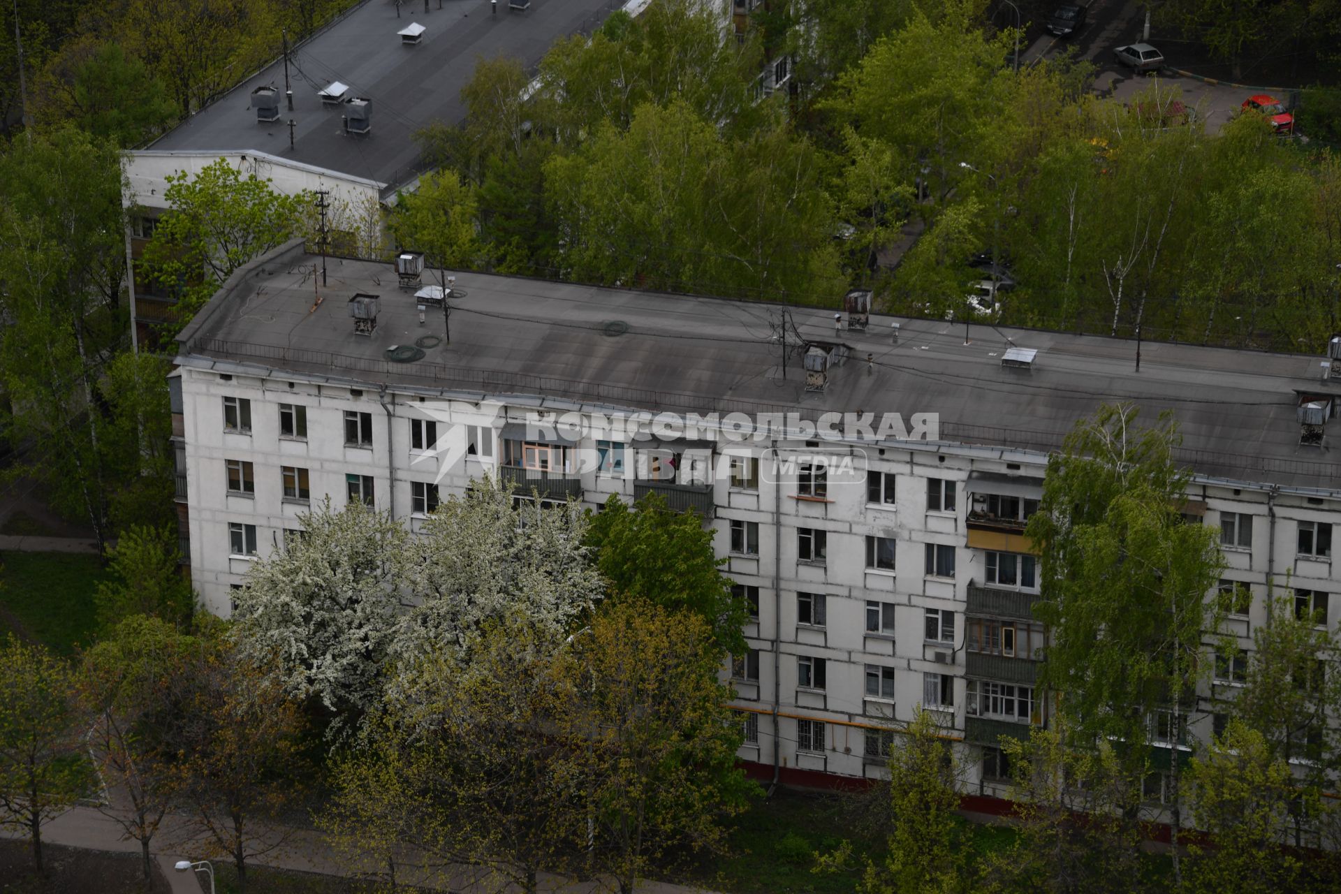 Москва. Жилые пятиэтажные дома в районе  Бескудниково.