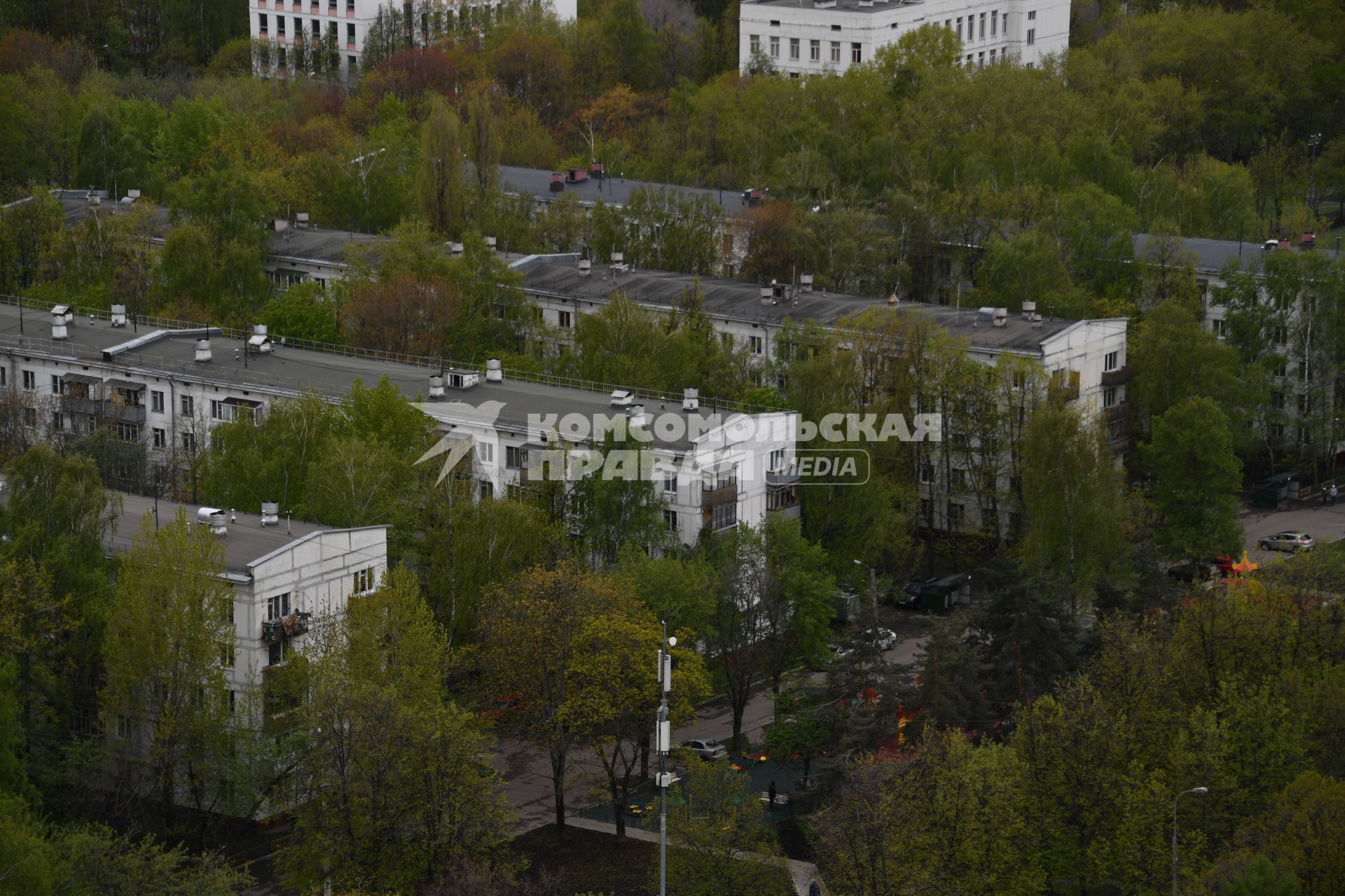 Москва. Жилые пятиэтажные дома в районе  Бескудниково.