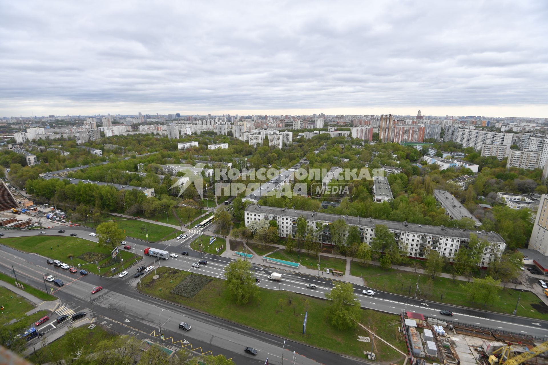 Москва. Жилые пятиэтажные дома в районе  Бескудниково.