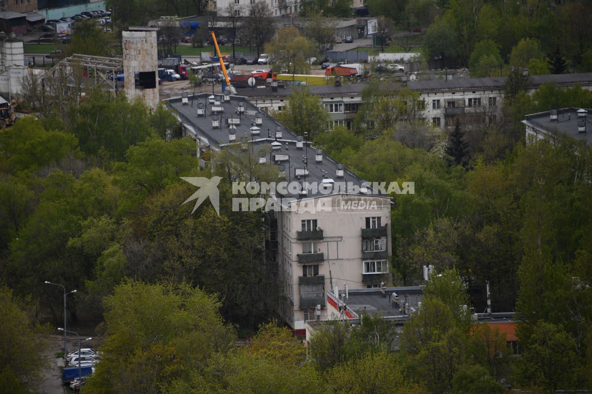 Москва. Жилые пятиэтажные дома в районе  Бескудниково.