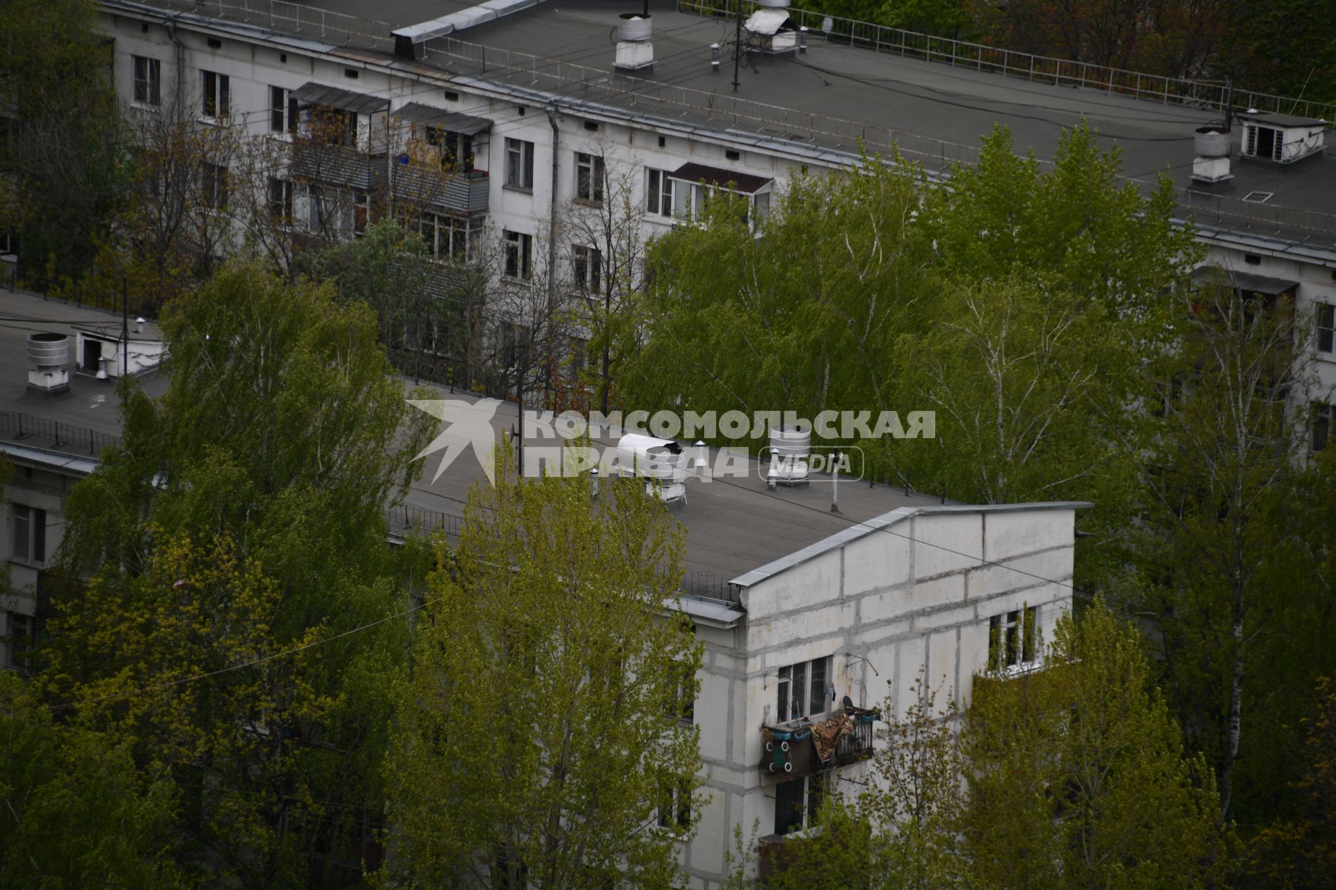 Москва. Жилые пятиэтажные дома в районе  Бескудниково.