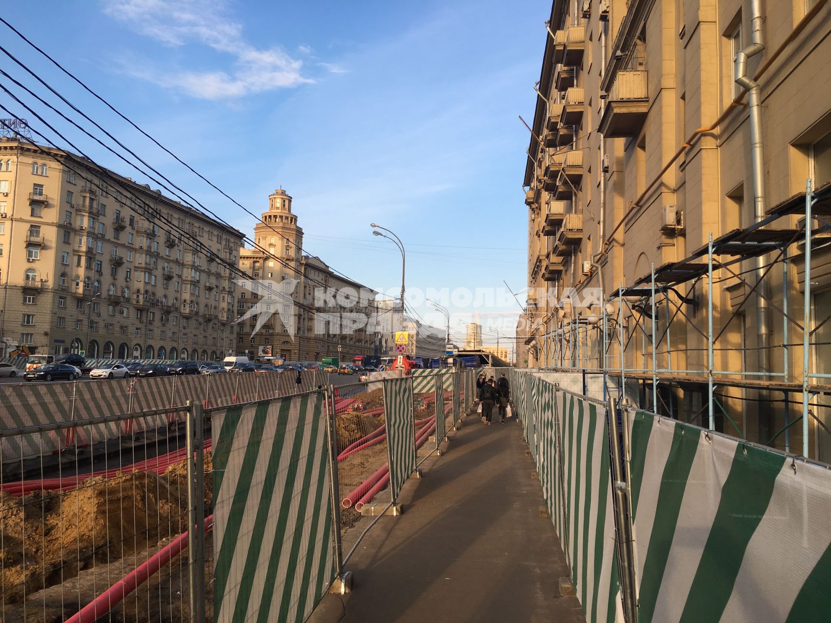 Москва. Реконструкция Садового кольца.