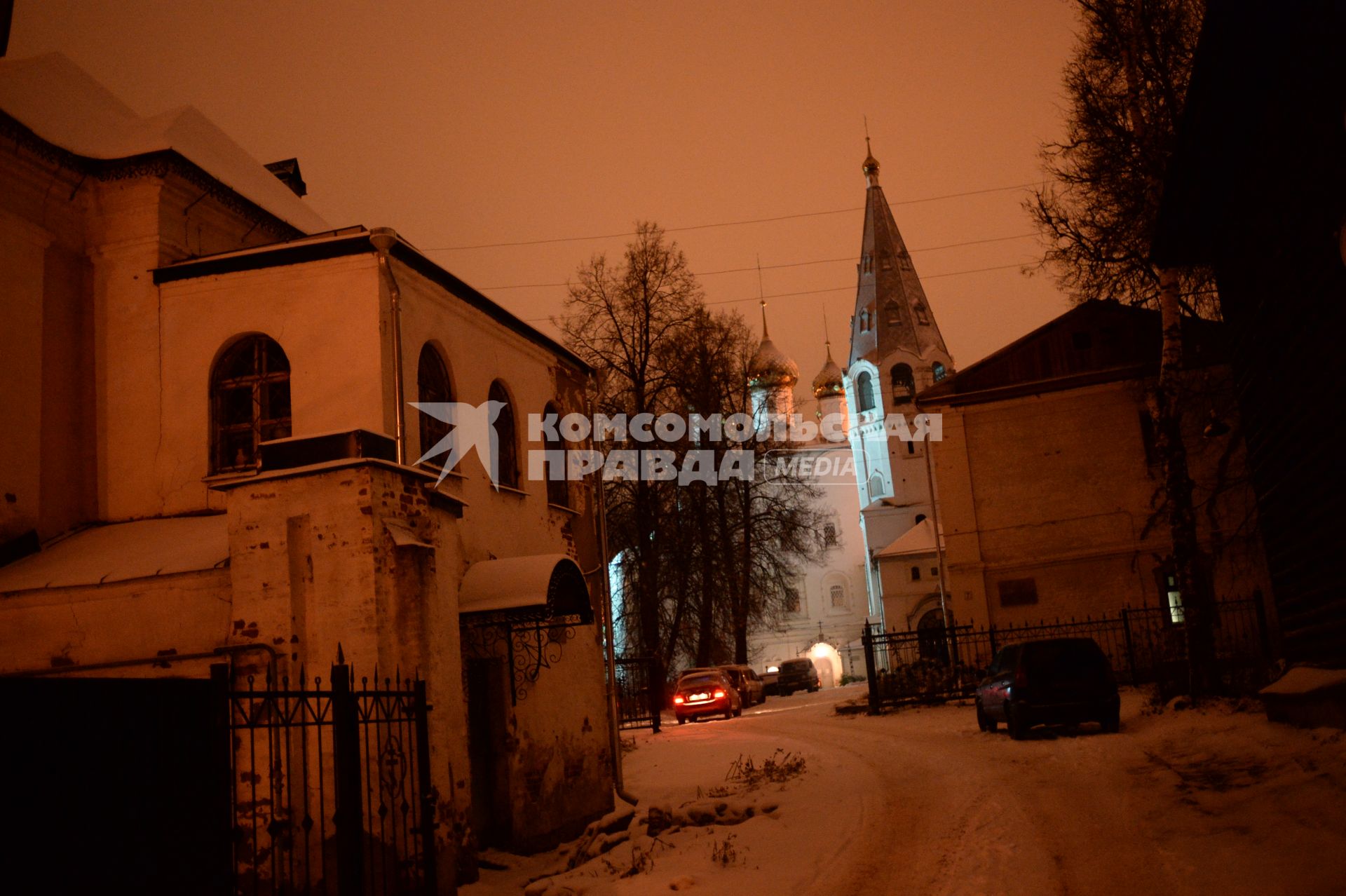 Владимирская область, г. Вязники. Ночной вид города.