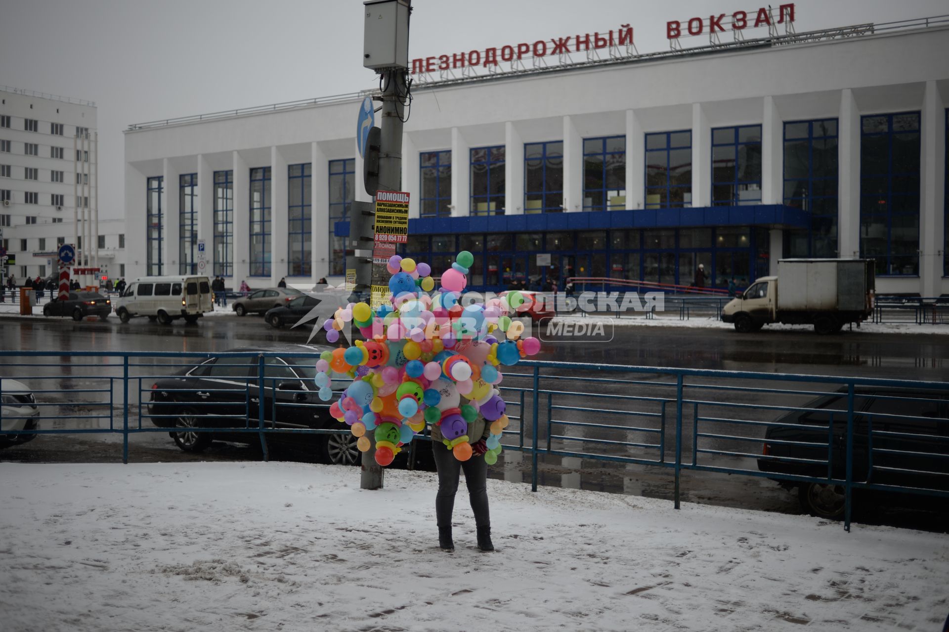 Нижний Новгород. Вид на железнодорожный вокзал.