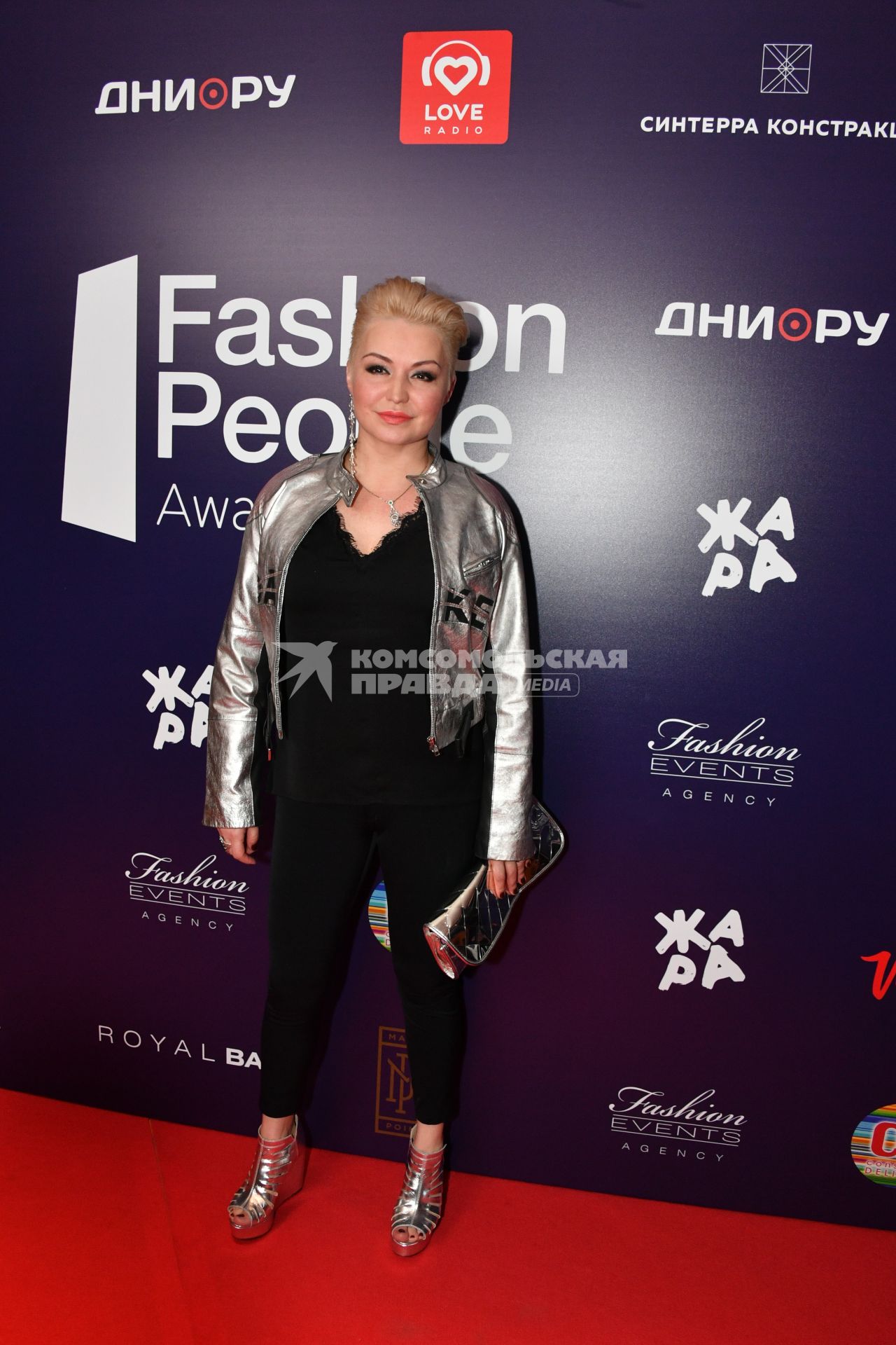 Москва.  Певица Катя Лель на VIII  церемонии вручения премии Fashion People Awards-2017 в Vegas City Hall.