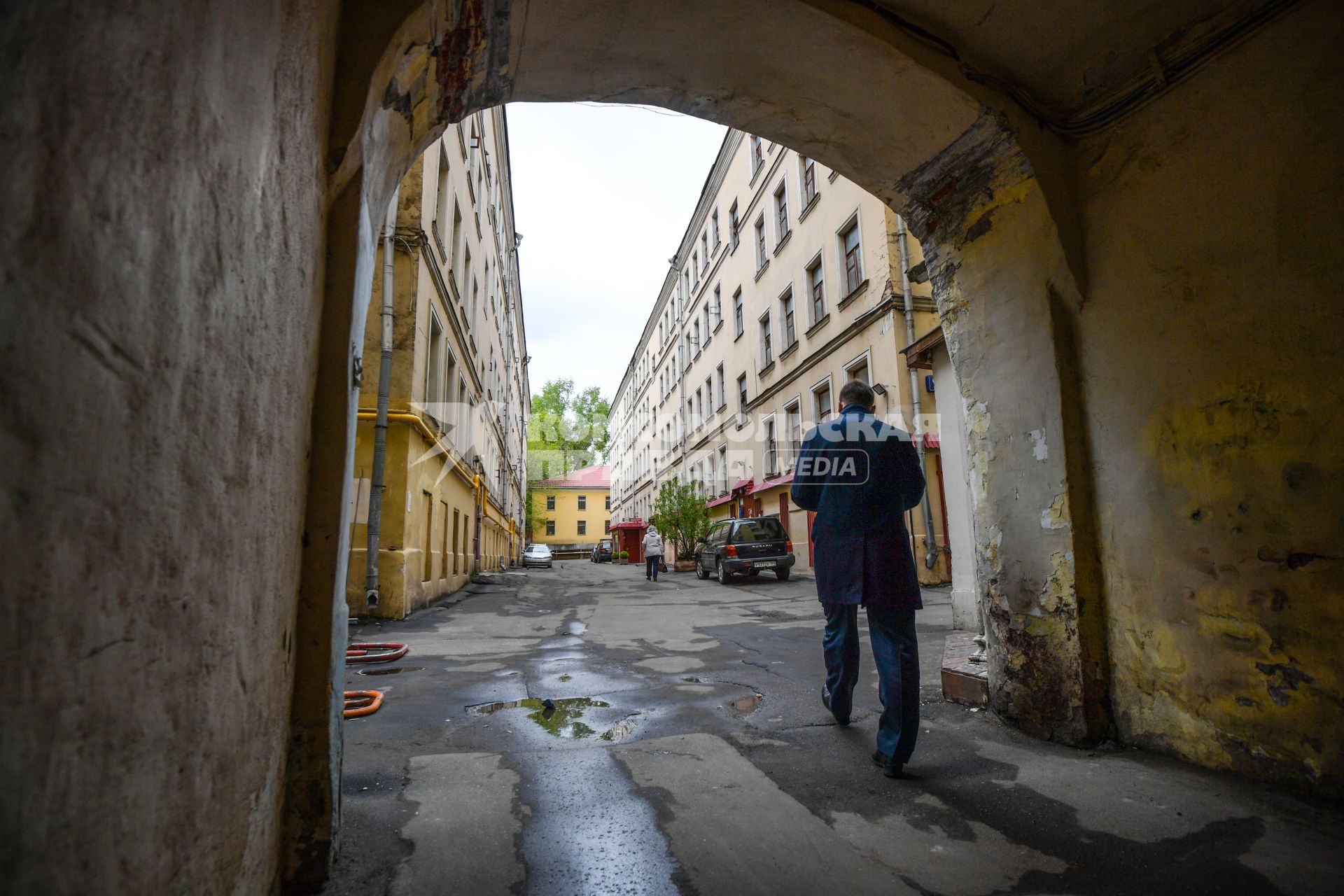 Москва.  Дома, подлежащие сносу на улице Остоженка.