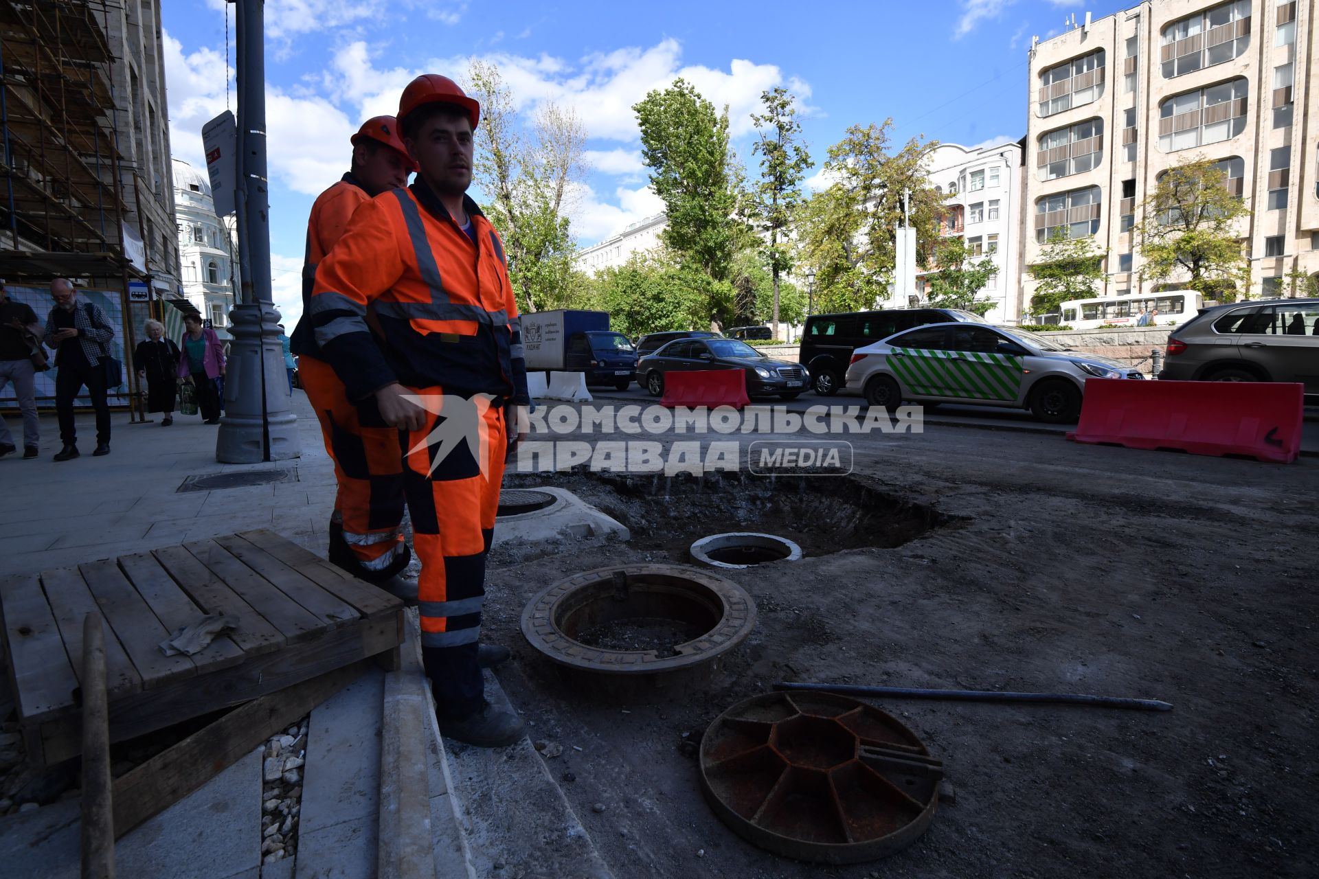 Москва.   Реконструкция Тверского бульвара.