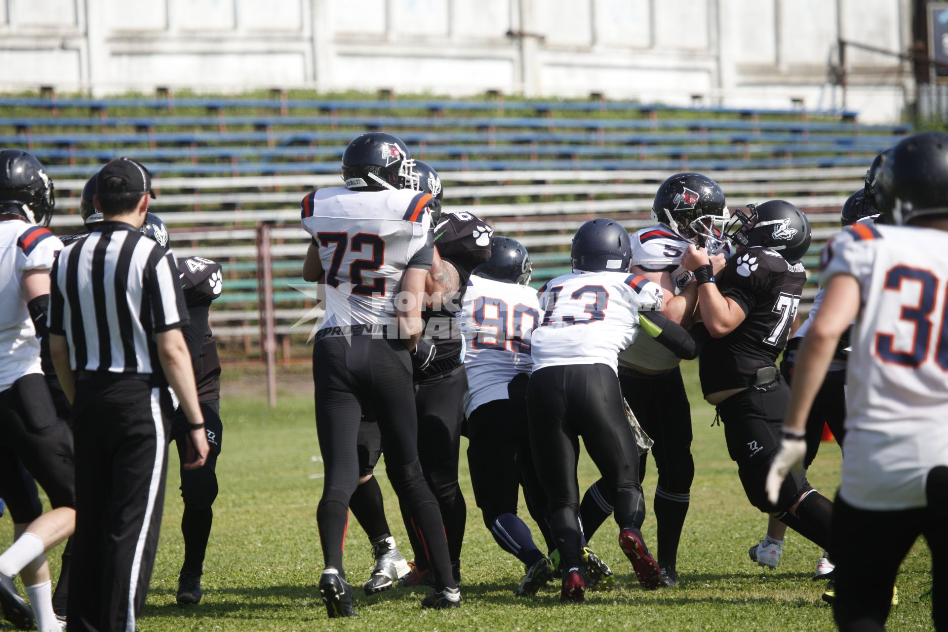 Уфа. Матч по американскому футболу Volga Bowl 2017.