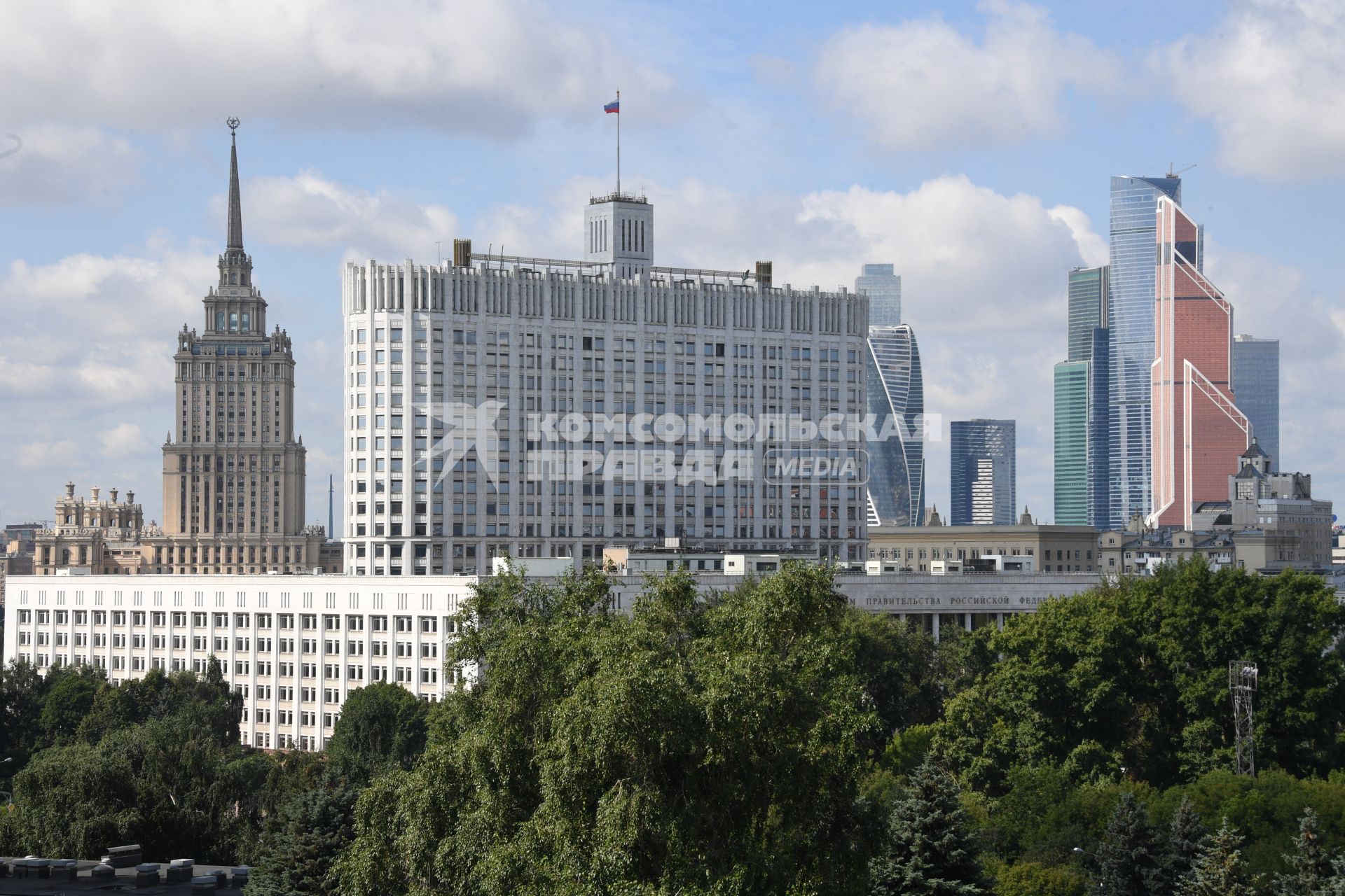 Москва. Вид с крыши  Дома Наркомфина.
