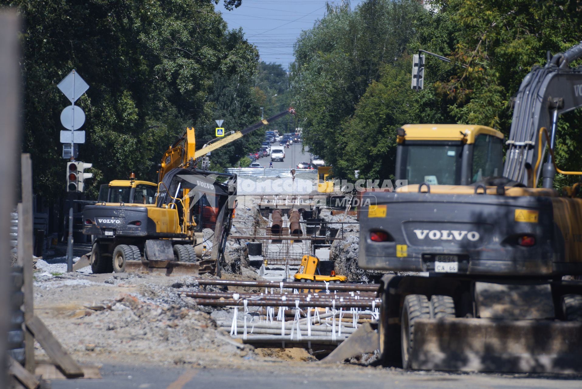 Екатеринбург. Ремонт теплотрассы с заменой труб