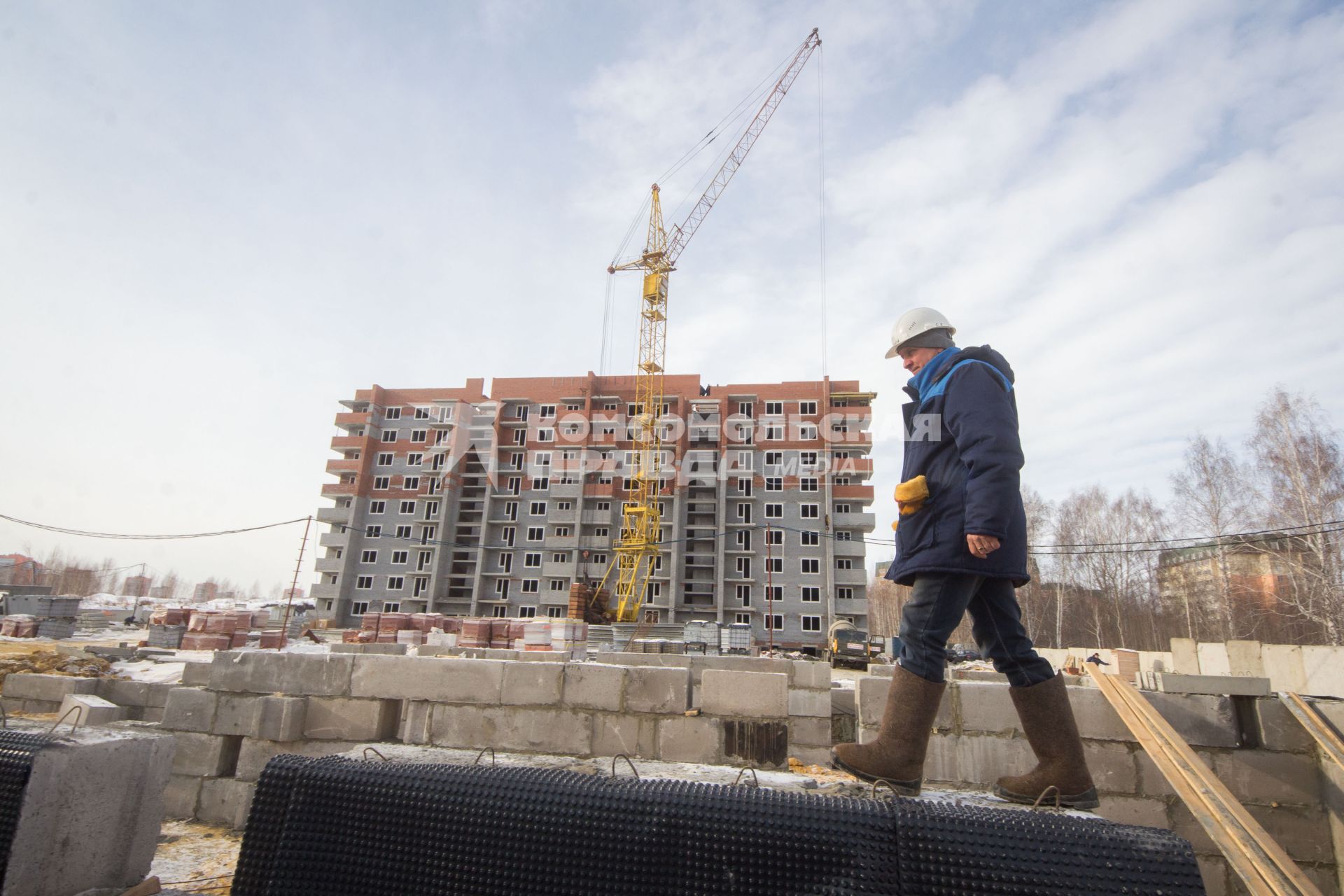 Челябинск. Строительство жилых домов.