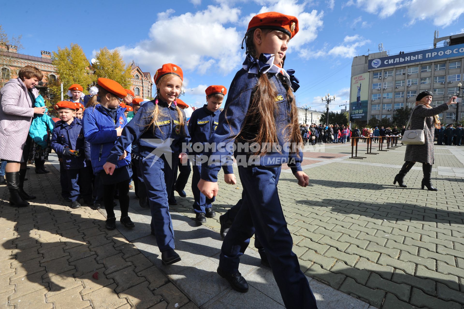 Хабаровск. Торжественная церемония посвящения в кадеты МЧС России.