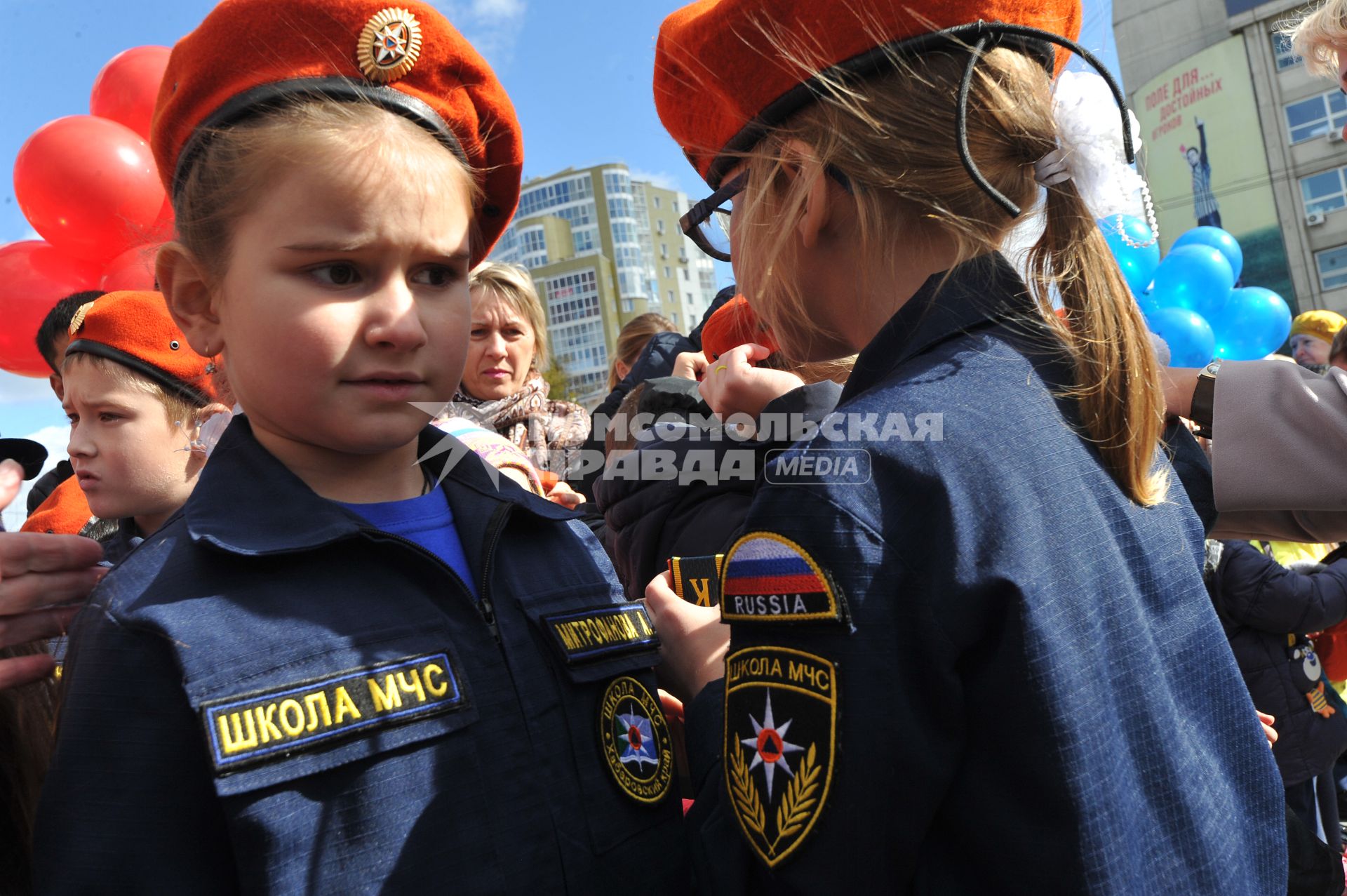 Хабаровск. Торжественная церемония посвящения в кадеты МЧС России.