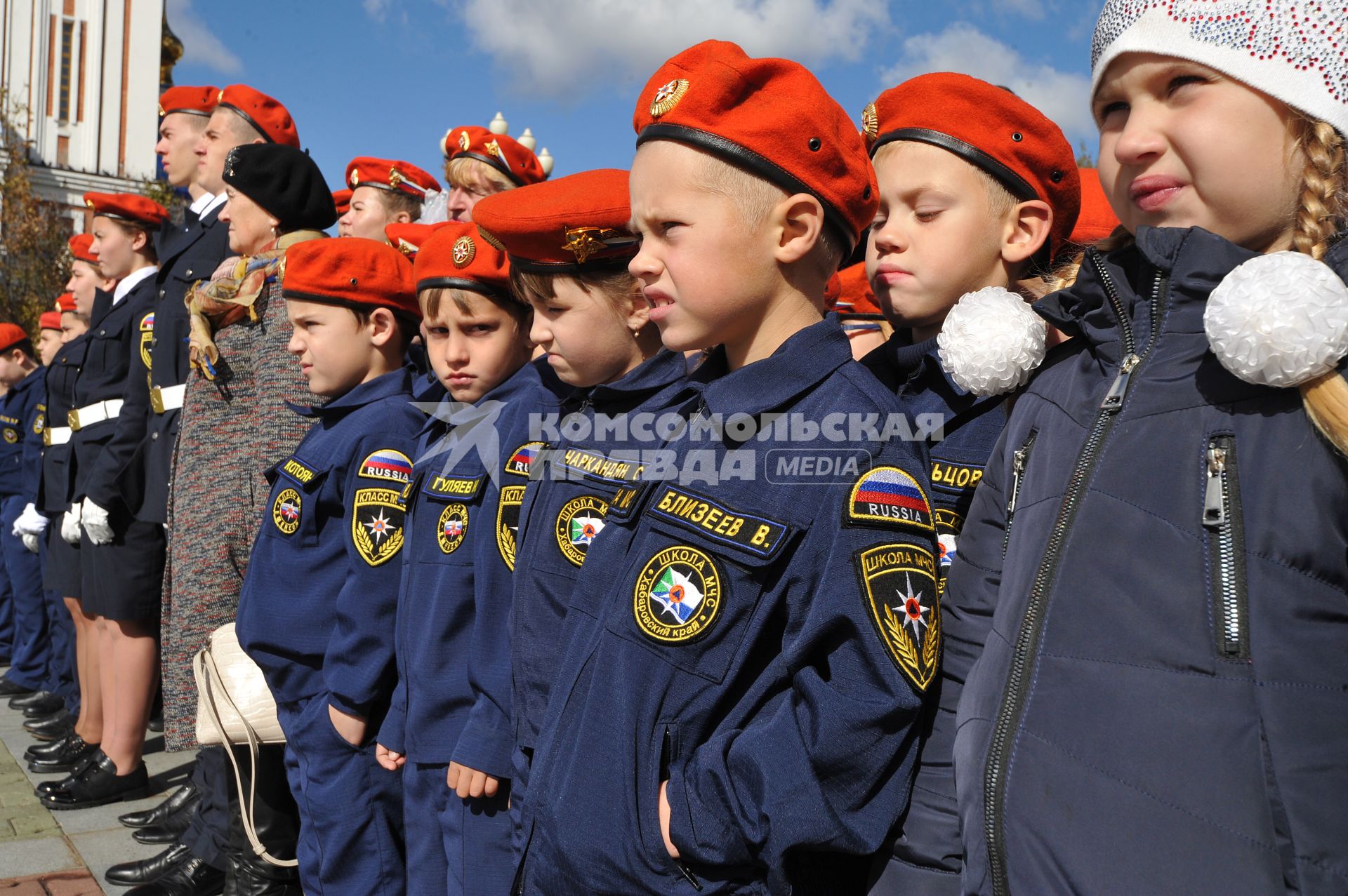 Хабаровск. Торжественная церемония посвящения в кадеты МЧС России.