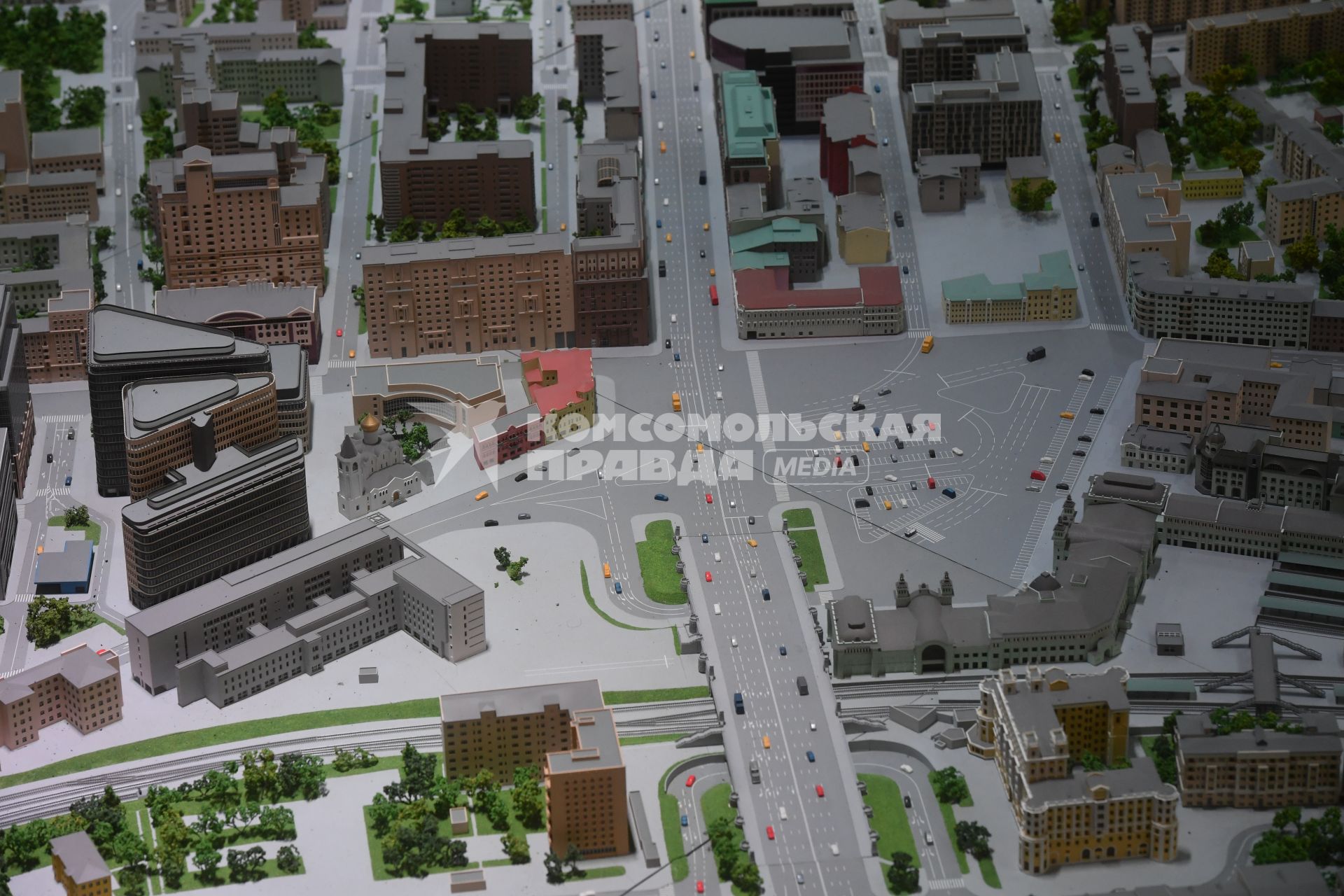 Москва.  Архитектурный макет Москвы представлен в павильоне на ВДНХ.