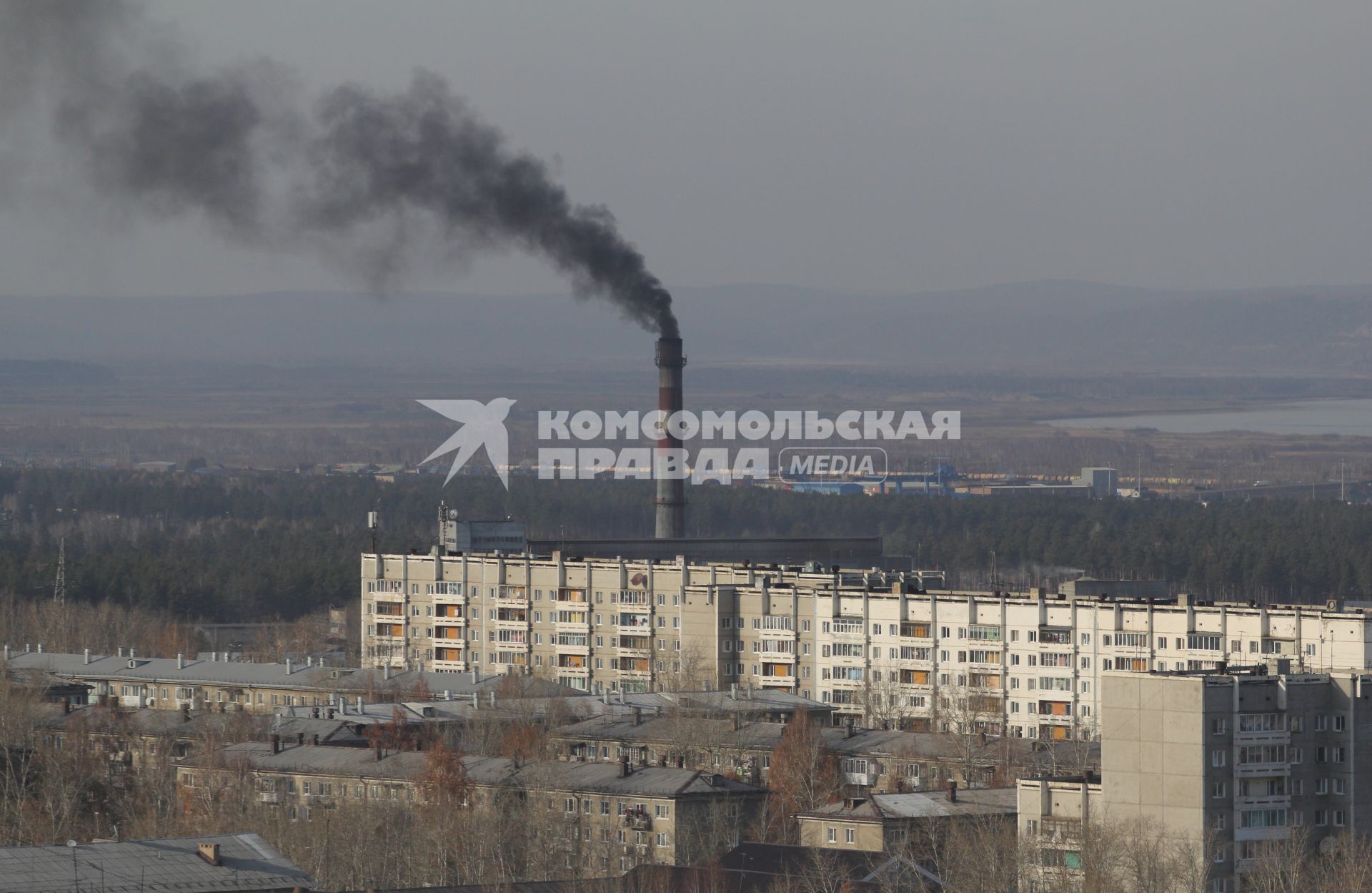 Иркутск. Вид на жилые дома.