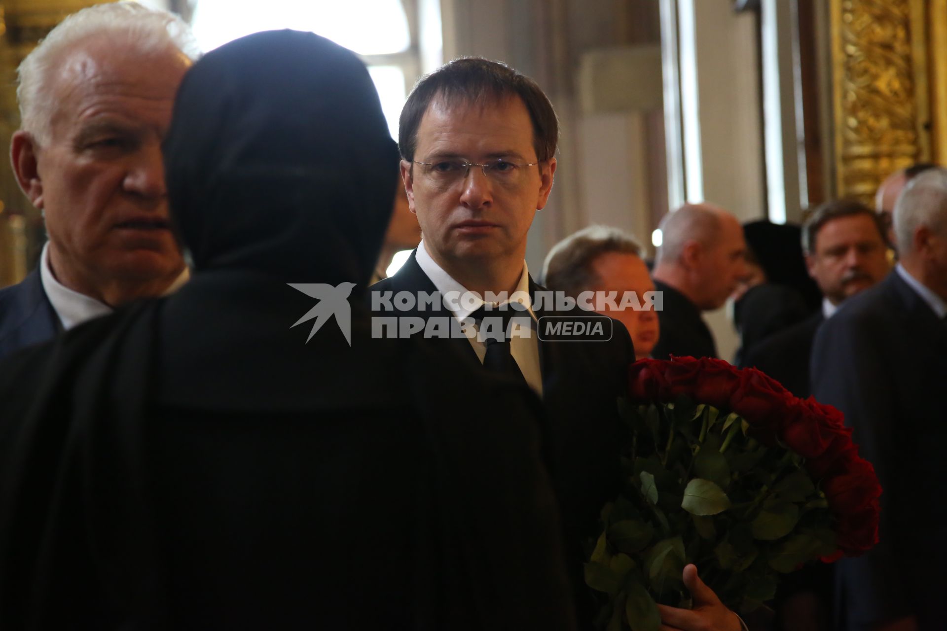 Диск238. Новодевичье кладбище. Прощание с художником Ильей Глазуновым. 2017. На снимке: министр культуры РФ Владимир Мединский