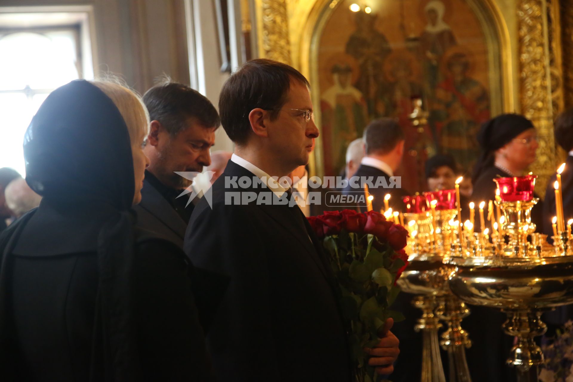 Диск238. Новодевичье кладбище. Прощание с художником Ильей Глазуновым. 2017. На снимке: министр культуры РФ Владимир Мединский