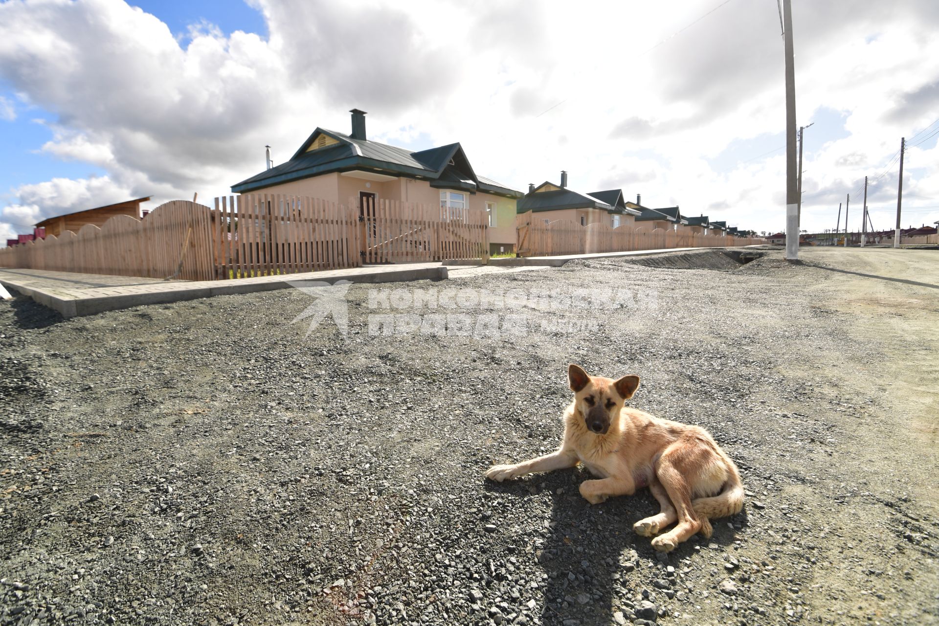 Сахалин . Агрогородок, построенный по по белорусской технологии.