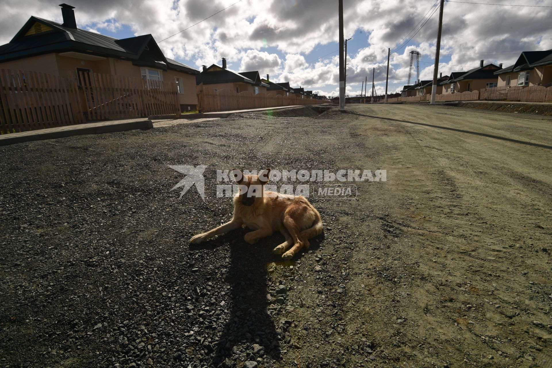 Сахалин . Агрогородок, построенный по по белорусской технологии.