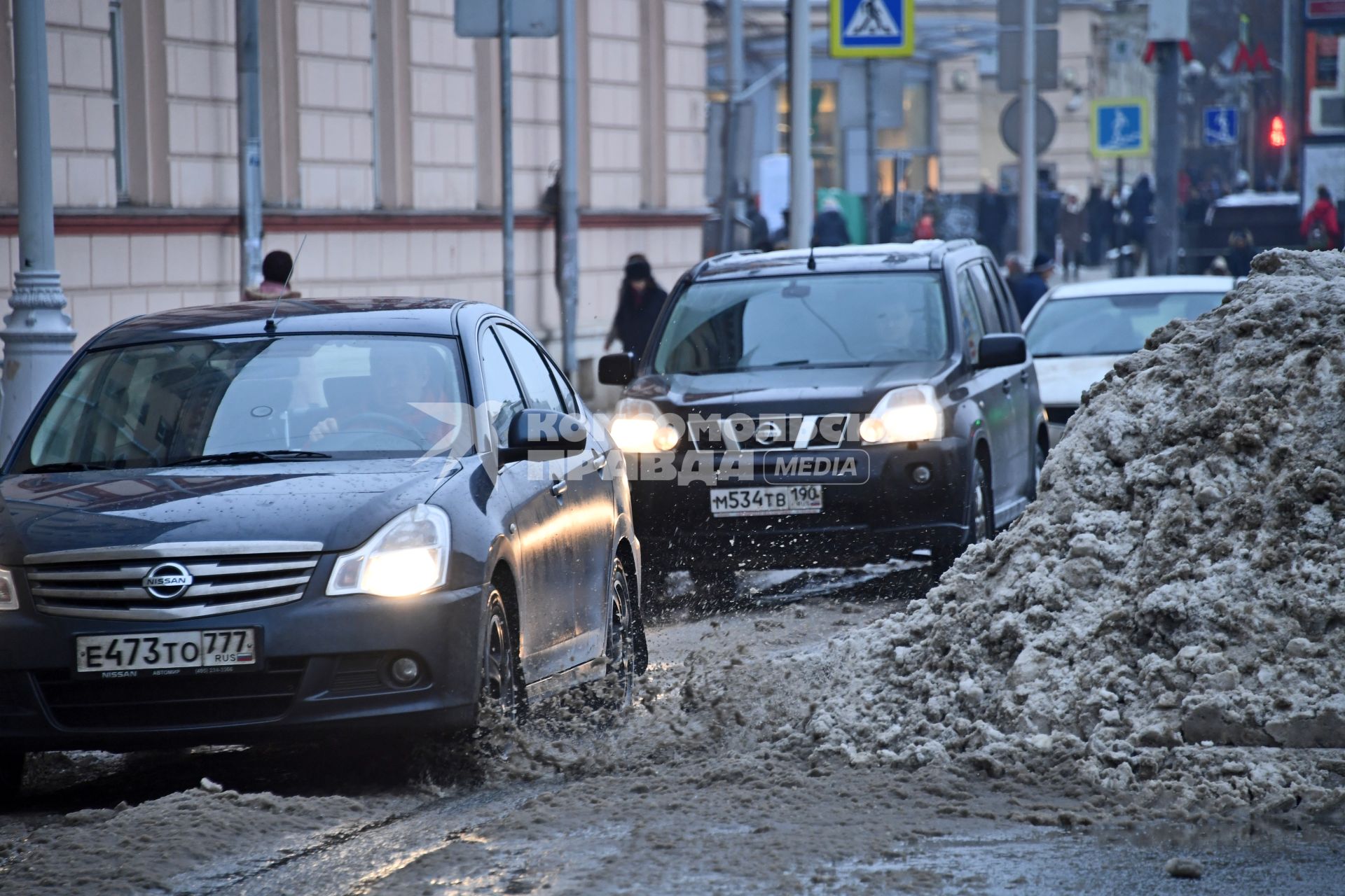 Москва. Последствия снегопада.