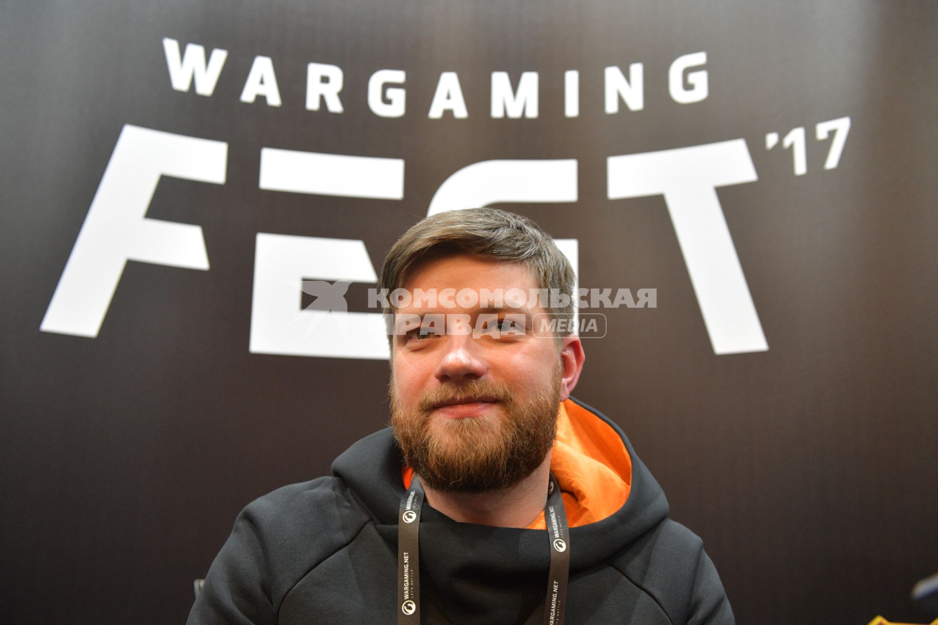 Москва.  Директор по маркетингу World of Tanks Максим Чувалов на фестивале  для поклонников игр Wargaming FEST WG FEST 2017  в Экспоцентре .