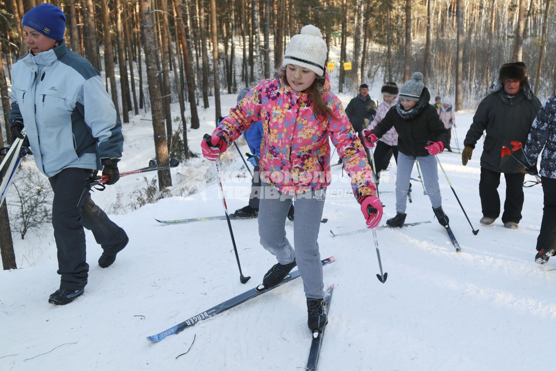 Барнаул. Участница  лыжного праздника `Трасса здоровья`.