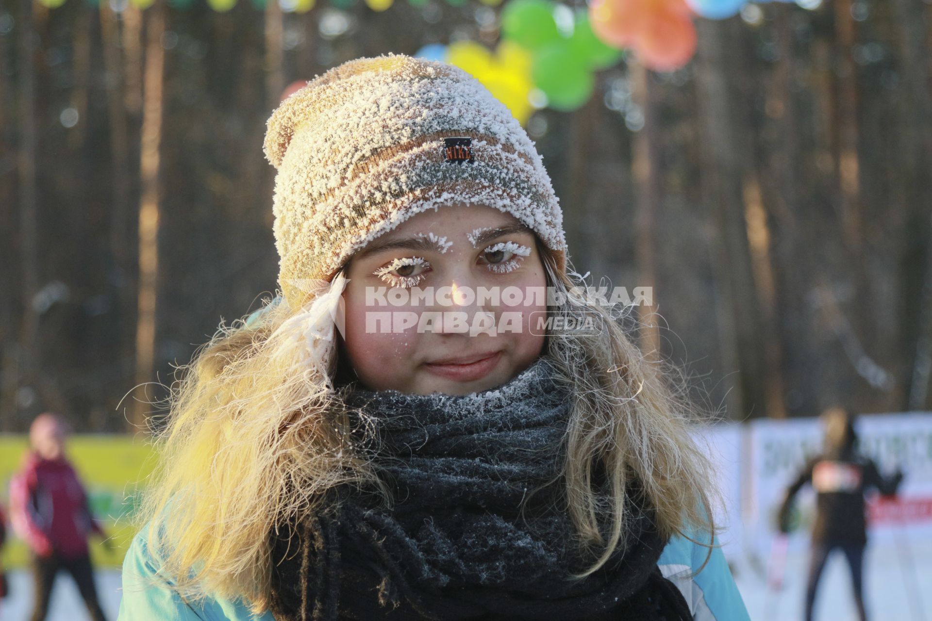 Барнаул. Участница лыжного праздника `Трасса здоровья`.