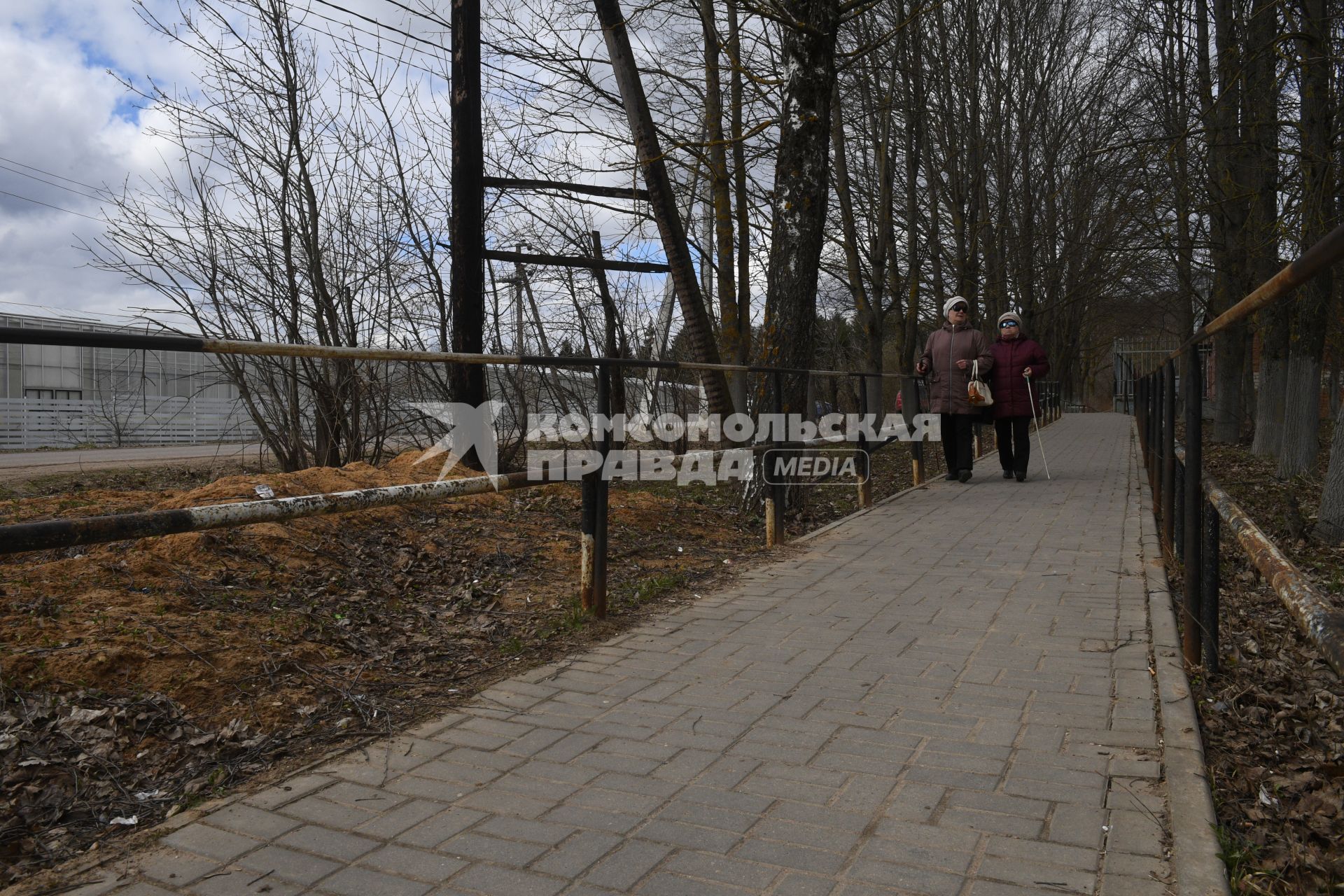 Русиново.  Улицы в городе адаптированны для слепых.