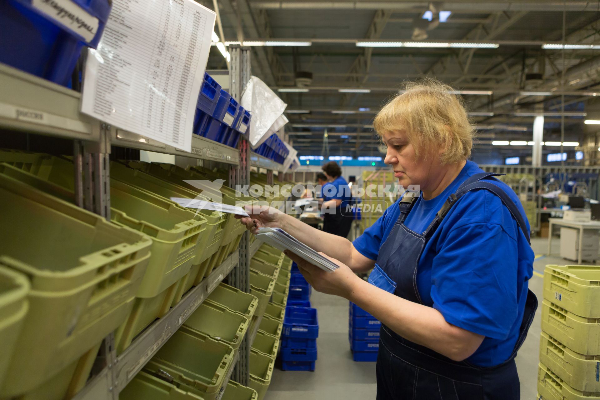 Санкт-Петербург. Запуск  новой сортировочной линии в автоматизированном сортировочном центре (АСЦ) Почты России.