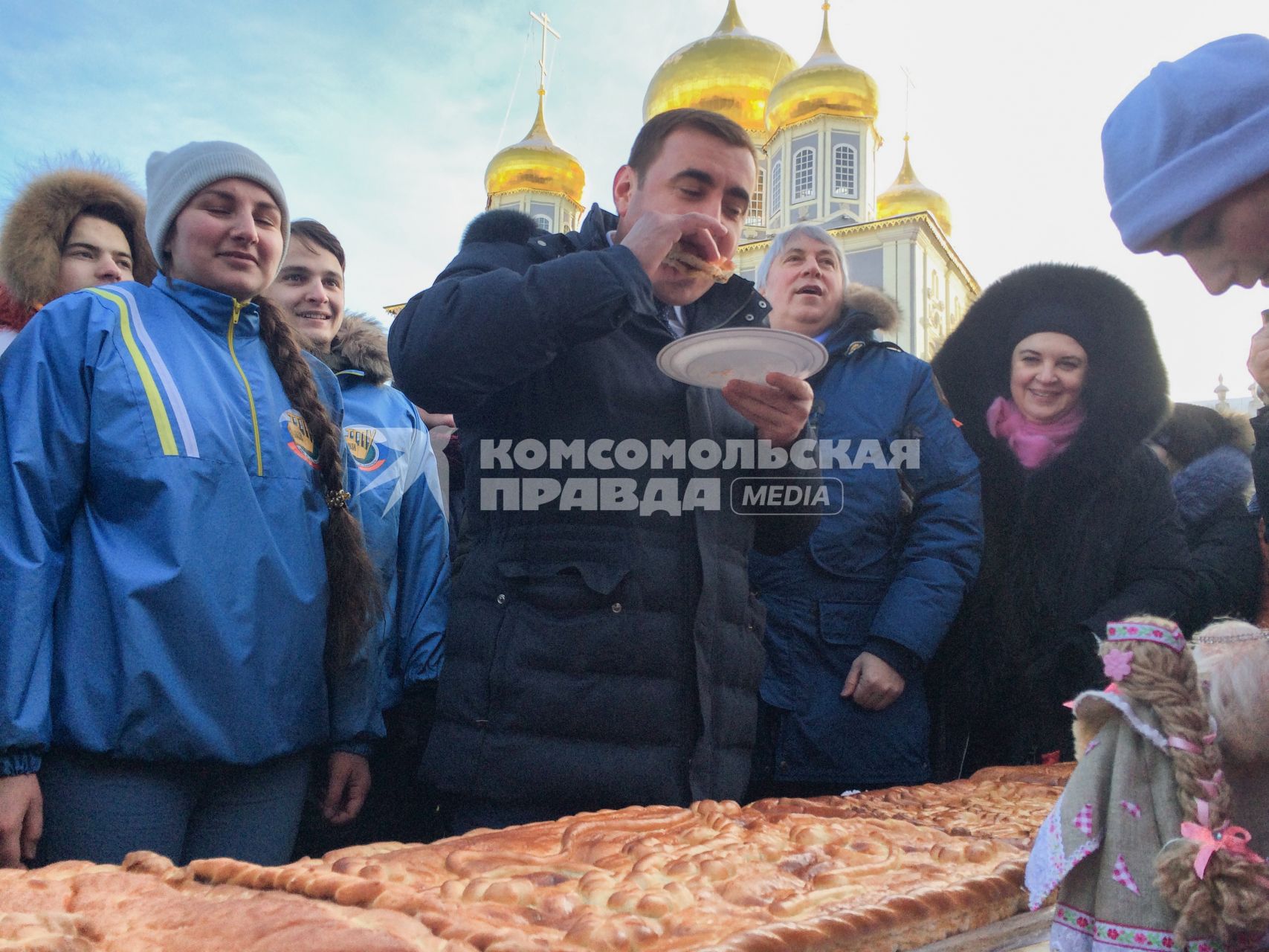 Тула. Губернатор Тульской области Алексей Дюмин на Дне студента в Тульском кремле.