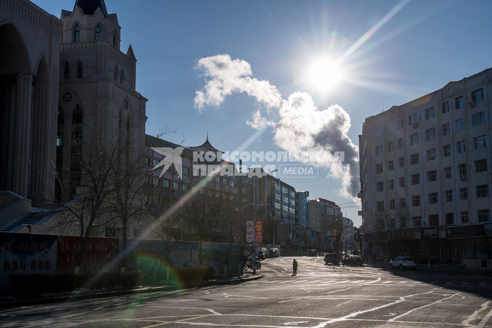 Китай, Хэйхэ. Повседневная жизнь города.