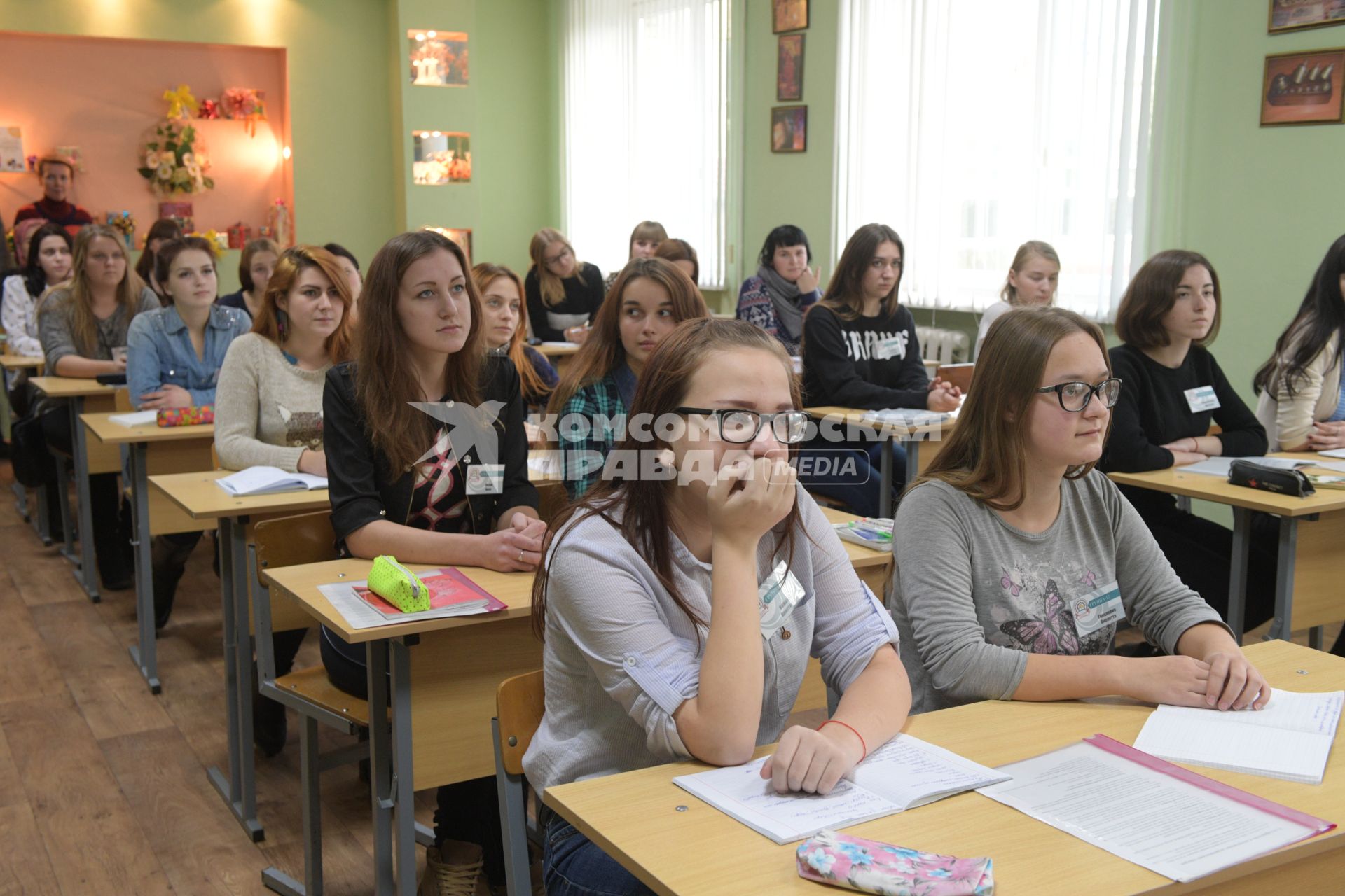 Беларусь, Слуцк.  На занятиях  в колледже  пищевой и перерабатывающей промышленности.