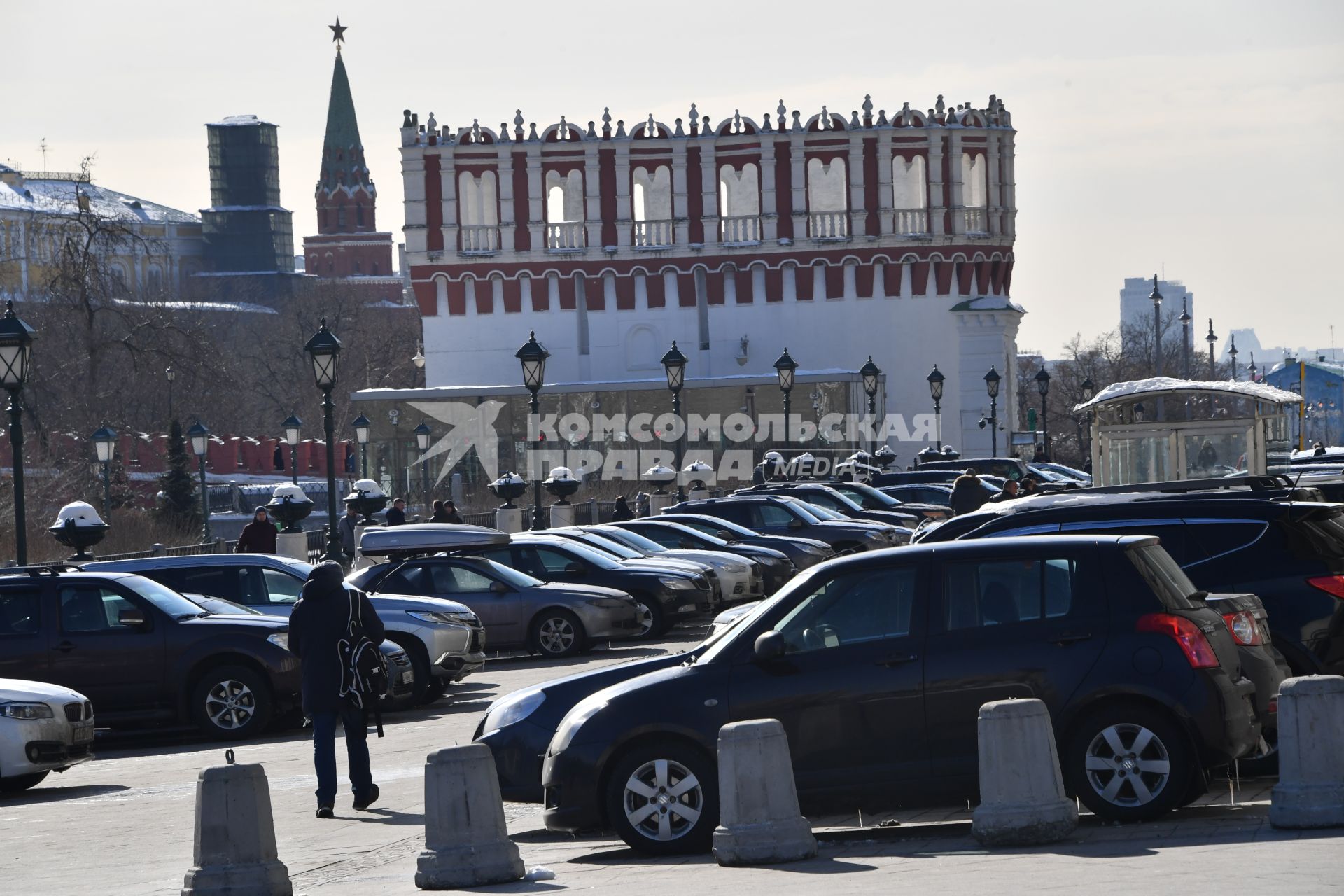 Москва. Кутафья башня Московского Кремля.