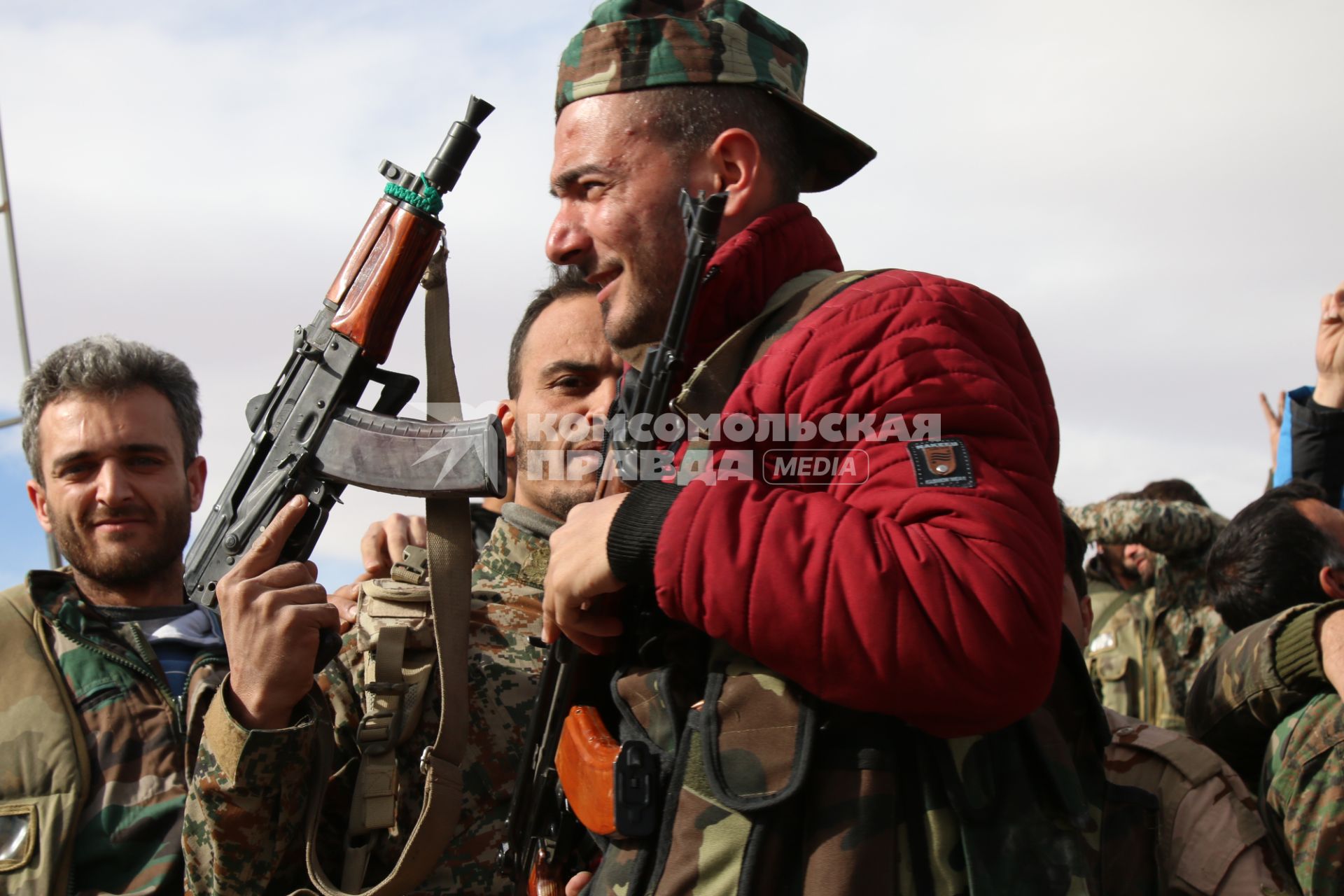 Сирия. Сирийские военные в Восточной Гуте.