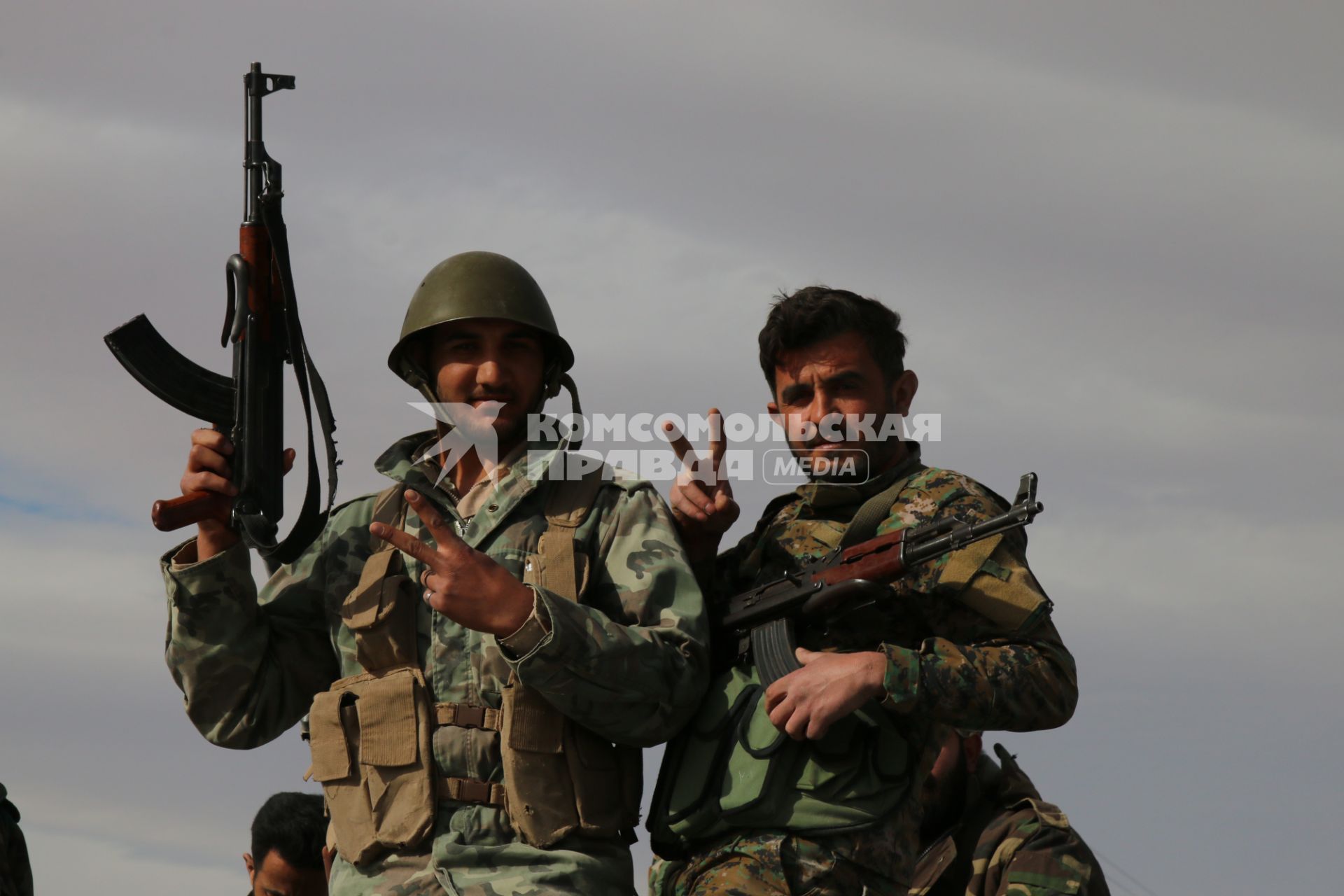 Сирия. Сирийские военные в Восточной Гуте.