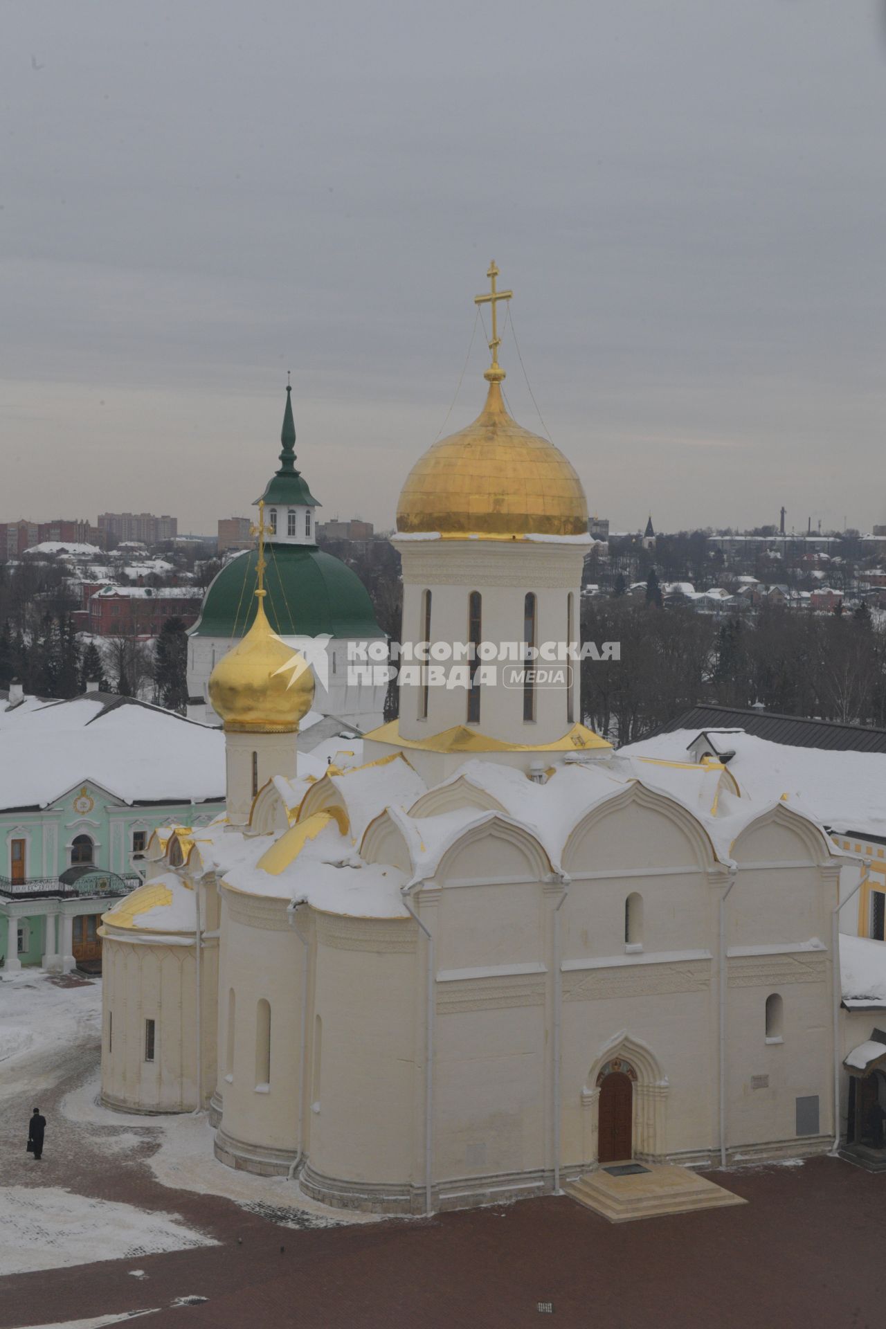 Сергиев Посад.  Троицкий собор  на территории Свято-Троицкой Сергиевой  Лавры.