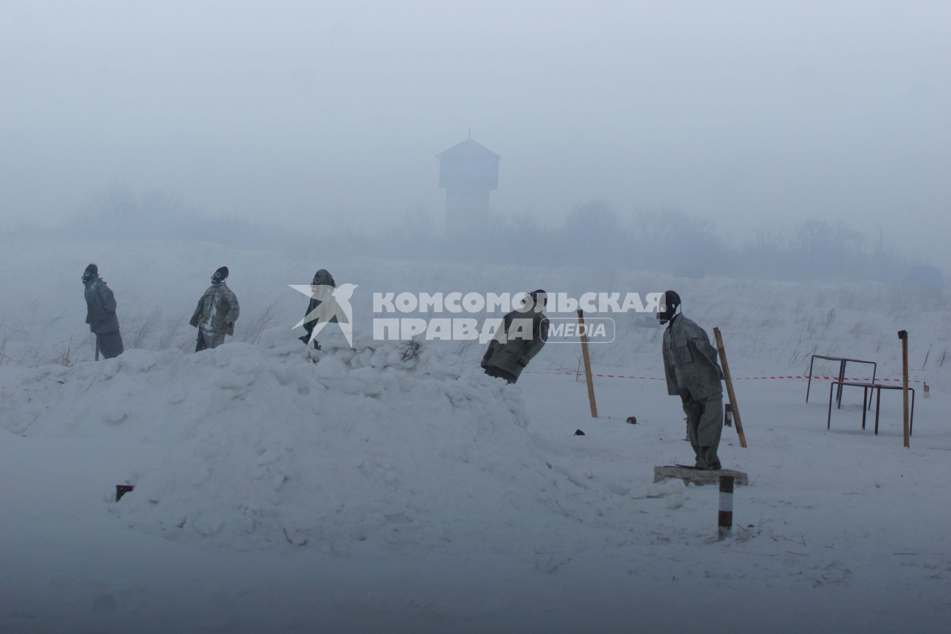 Самара. Сборы  войск радиационной, химической и биологической защиты (РХБЗ) ЦВО на  чапаевском полигоне .