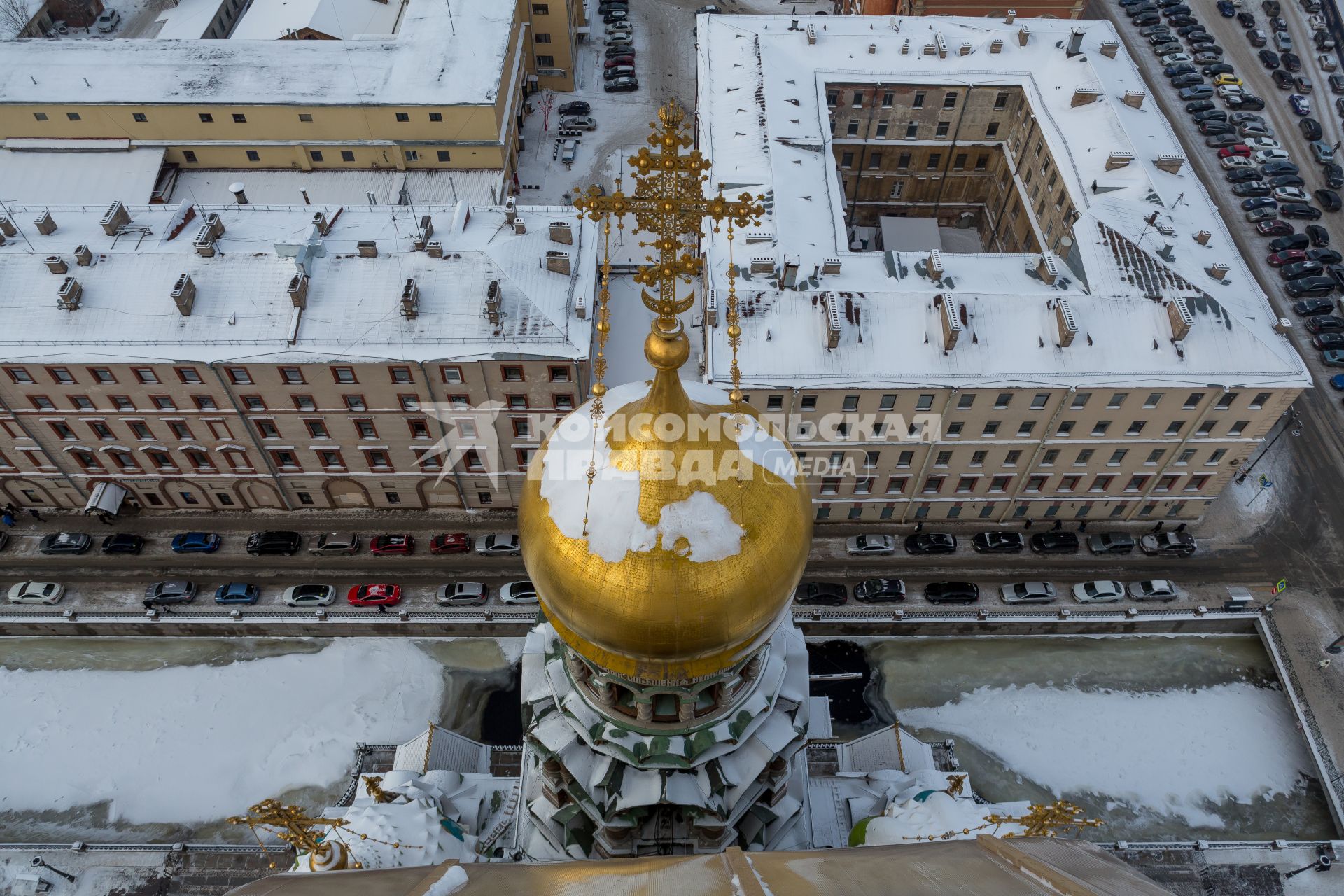 Санкт-Петербург.   Вид на город  с собора Воскресения Христова   `Спаса на Крови `.