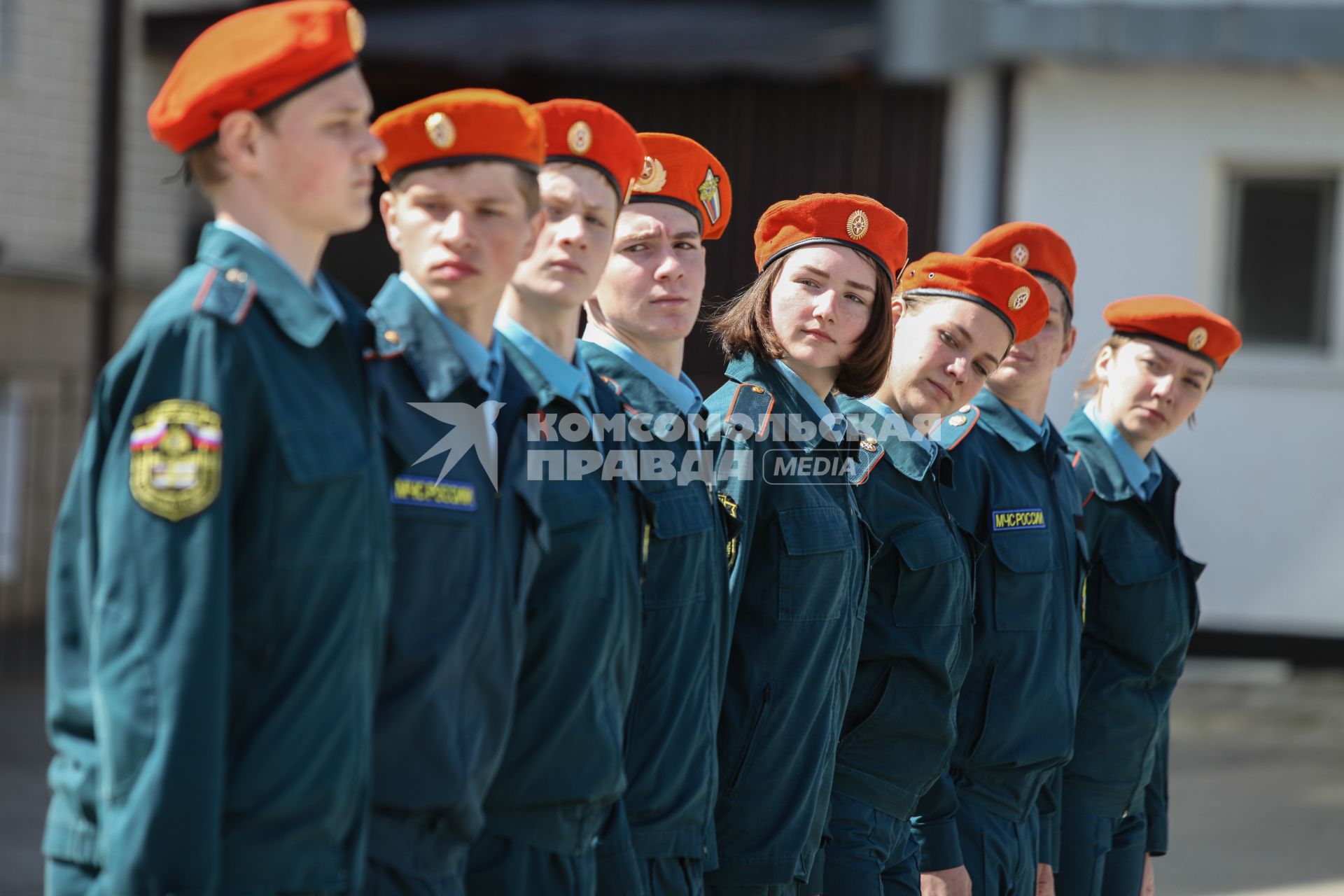 Ставрополь. Смотр  строевой подготовки отрядов  юнармейцев.