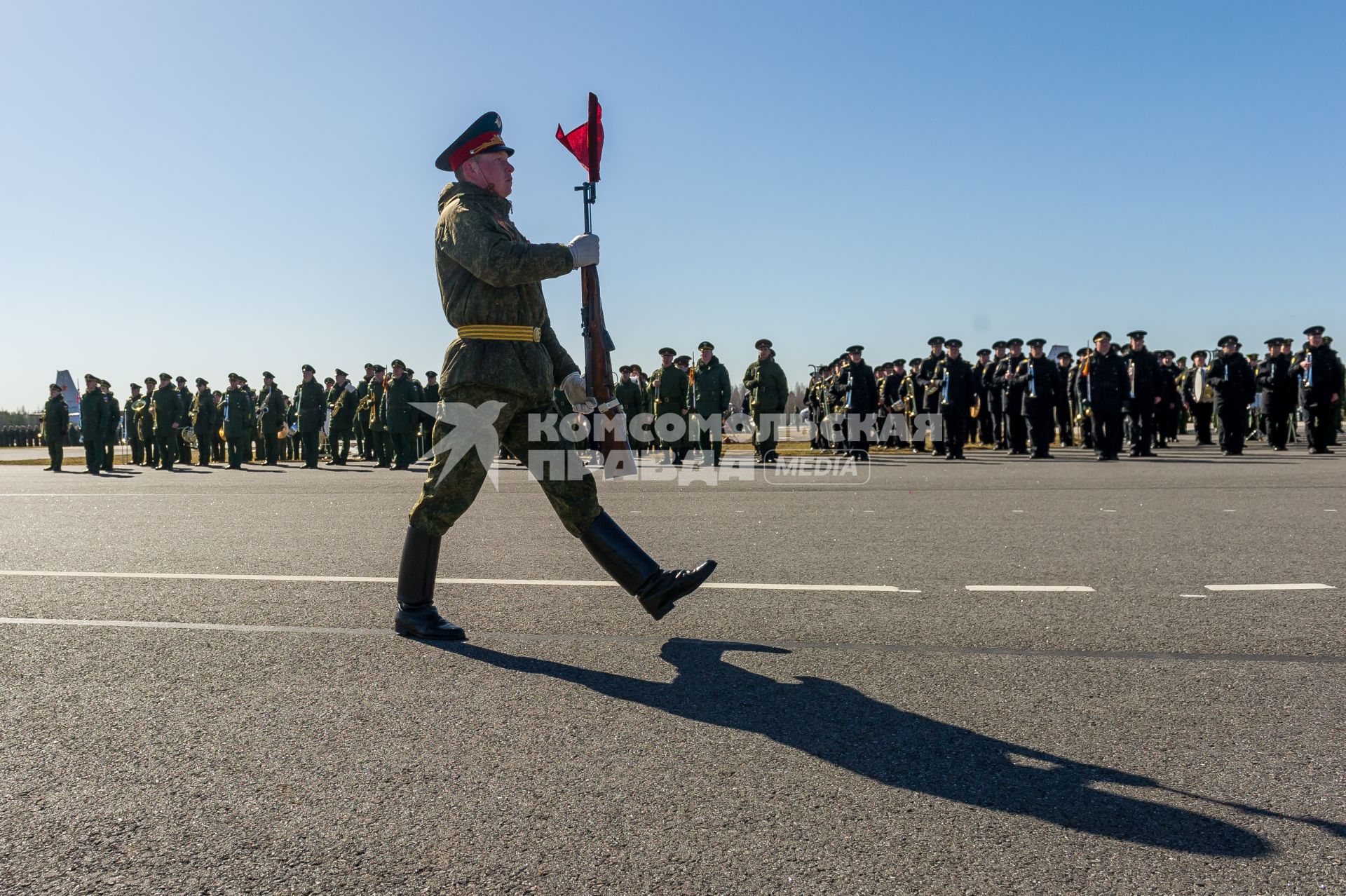 Ленинградская область. Во время репетиции парада Победы на аэродроме ВКС России в Левашово.