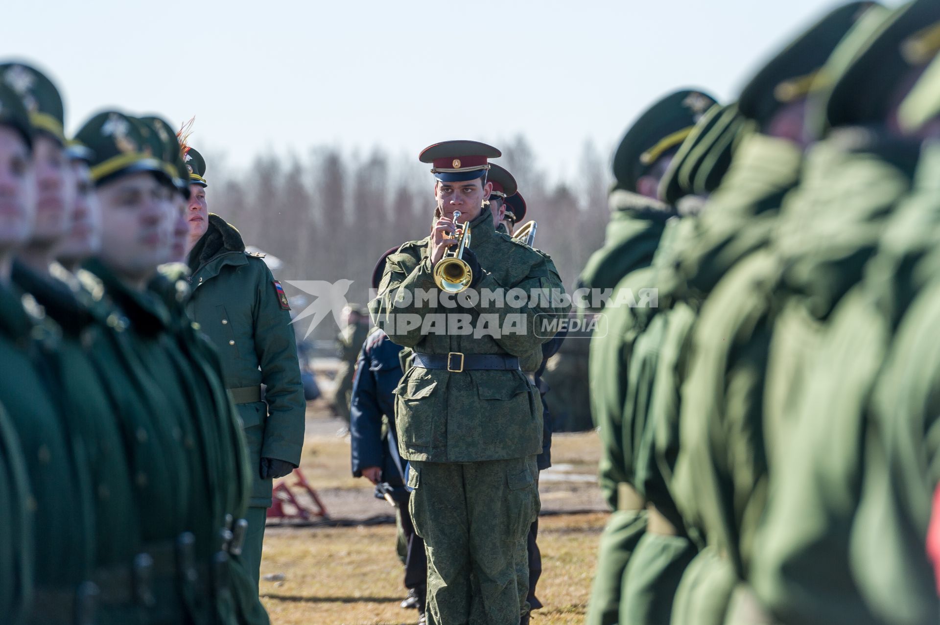 Ленинградская область. Во время репетиции парада Победы на аэродроме ВКС России в Левашово.