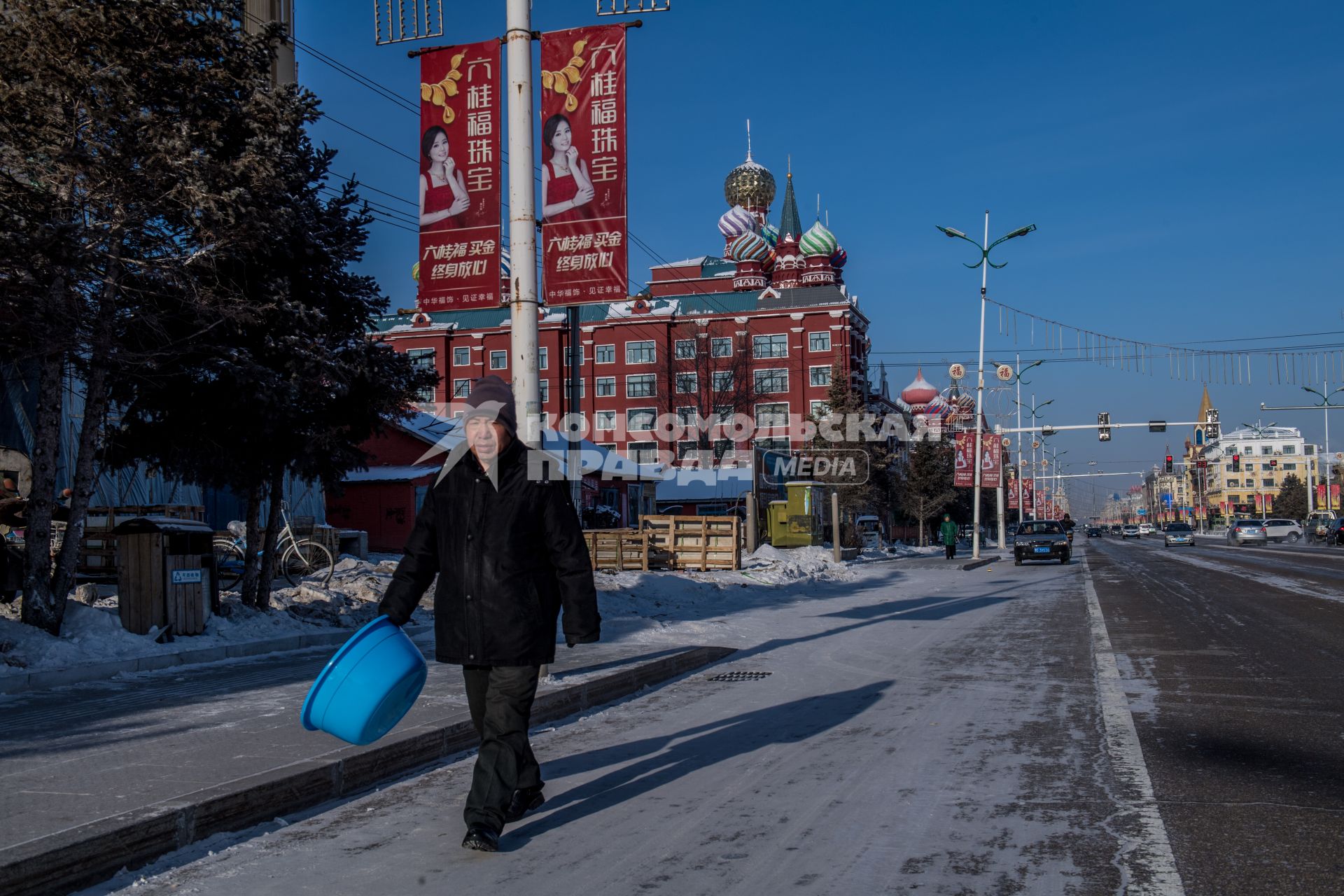 Китай. Виды города Аргунь.