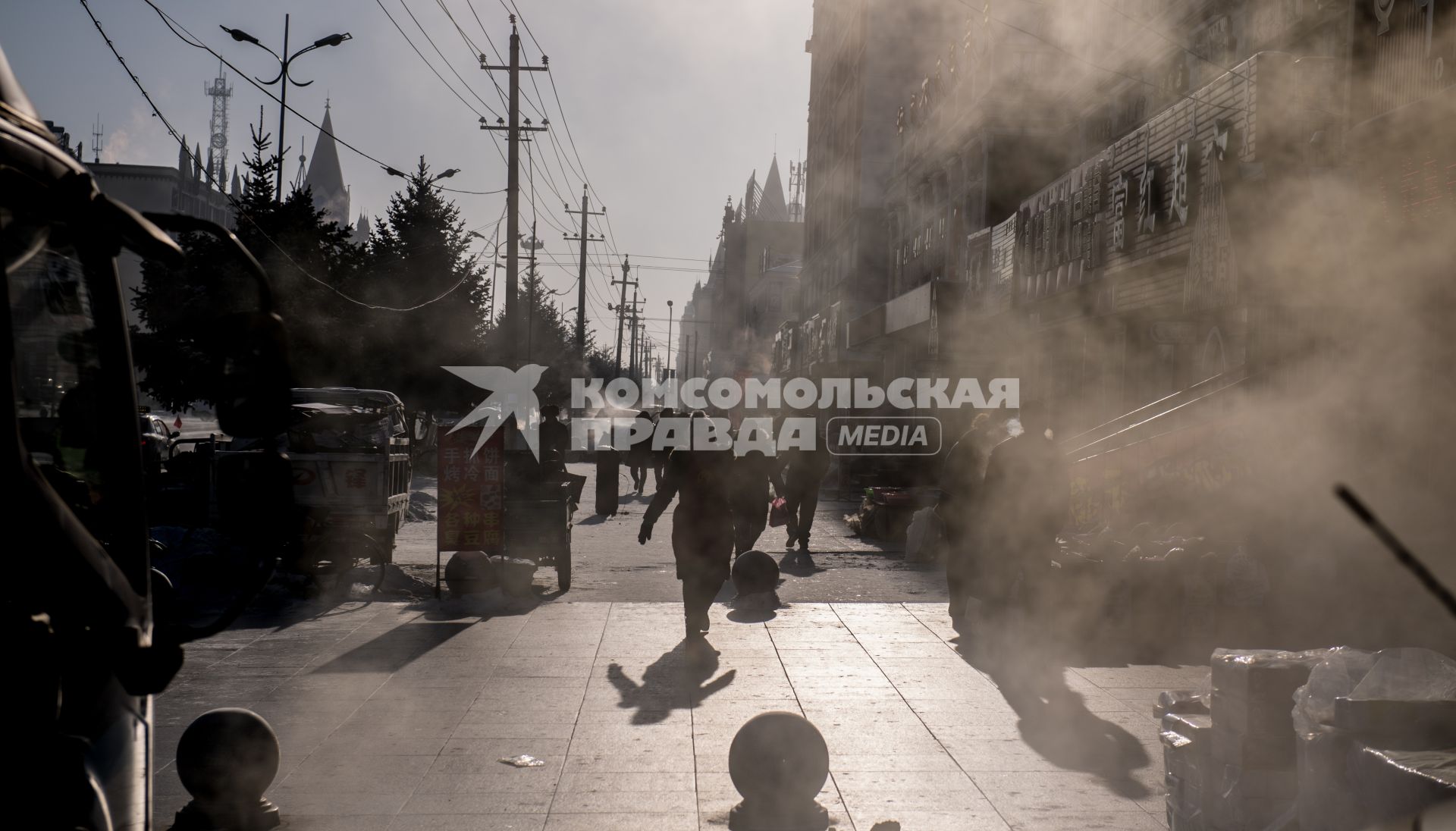 Китай. Виды города Аргунь.