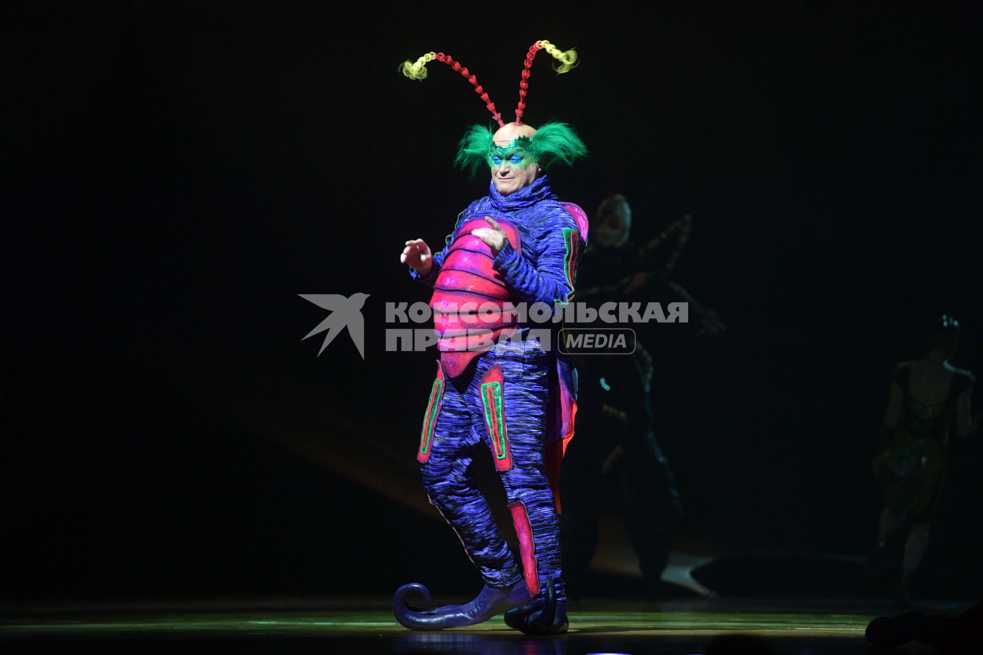 Москва. Во время представления цирка `Дю Солей`.