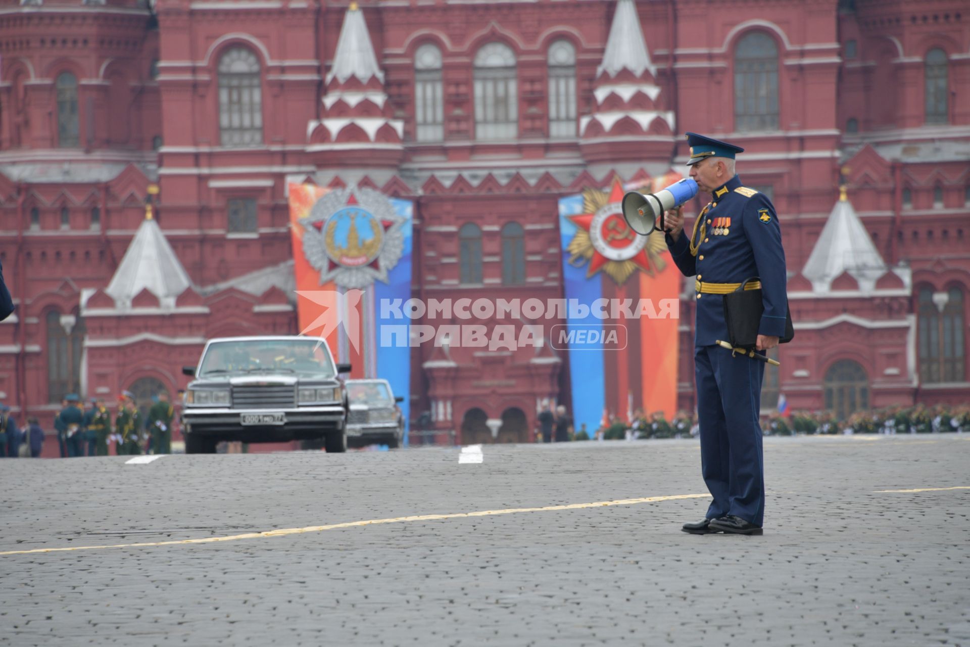Москва. Во время генеральной репетиции парада на Красной площади, посвященного 73-й годовщине Победы в Великой Отечественной войне.