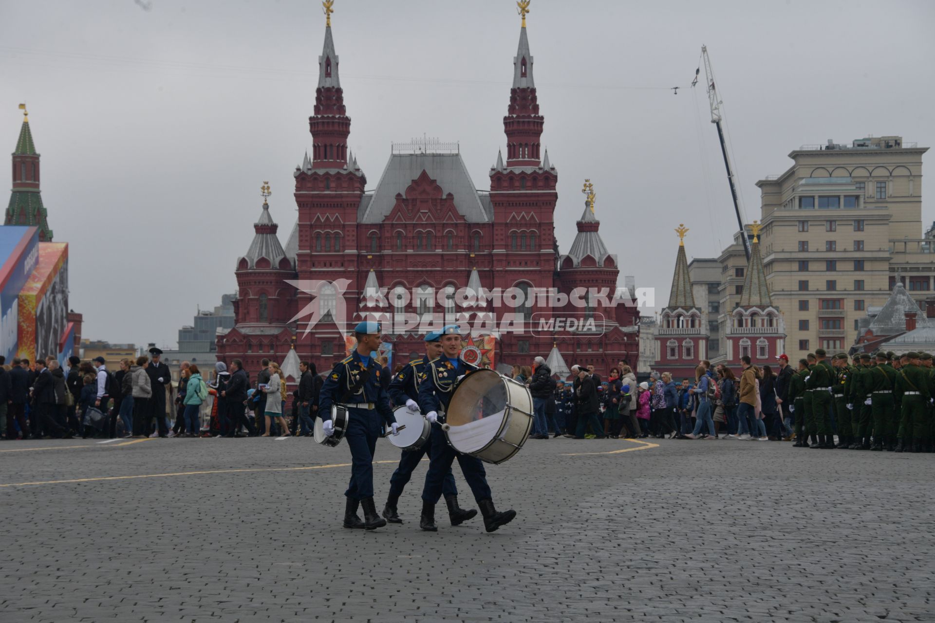Москва. Во время генеральной репетиции парада на Красной площади, посвященного 73-й годовщине Победы в Великой Отечественной войне.